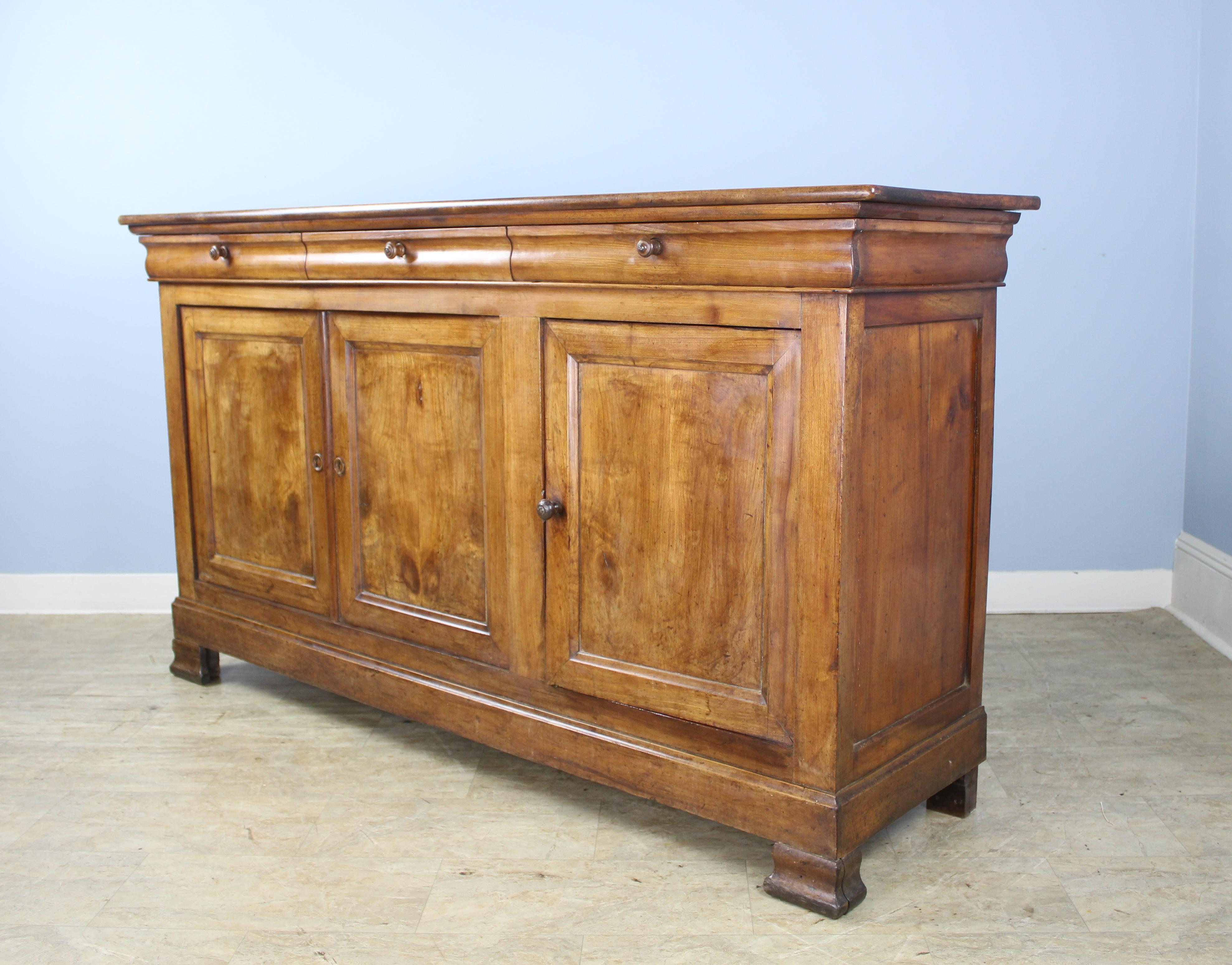 French Antique Louis Philippe Fruitwood Enfilade For Sale