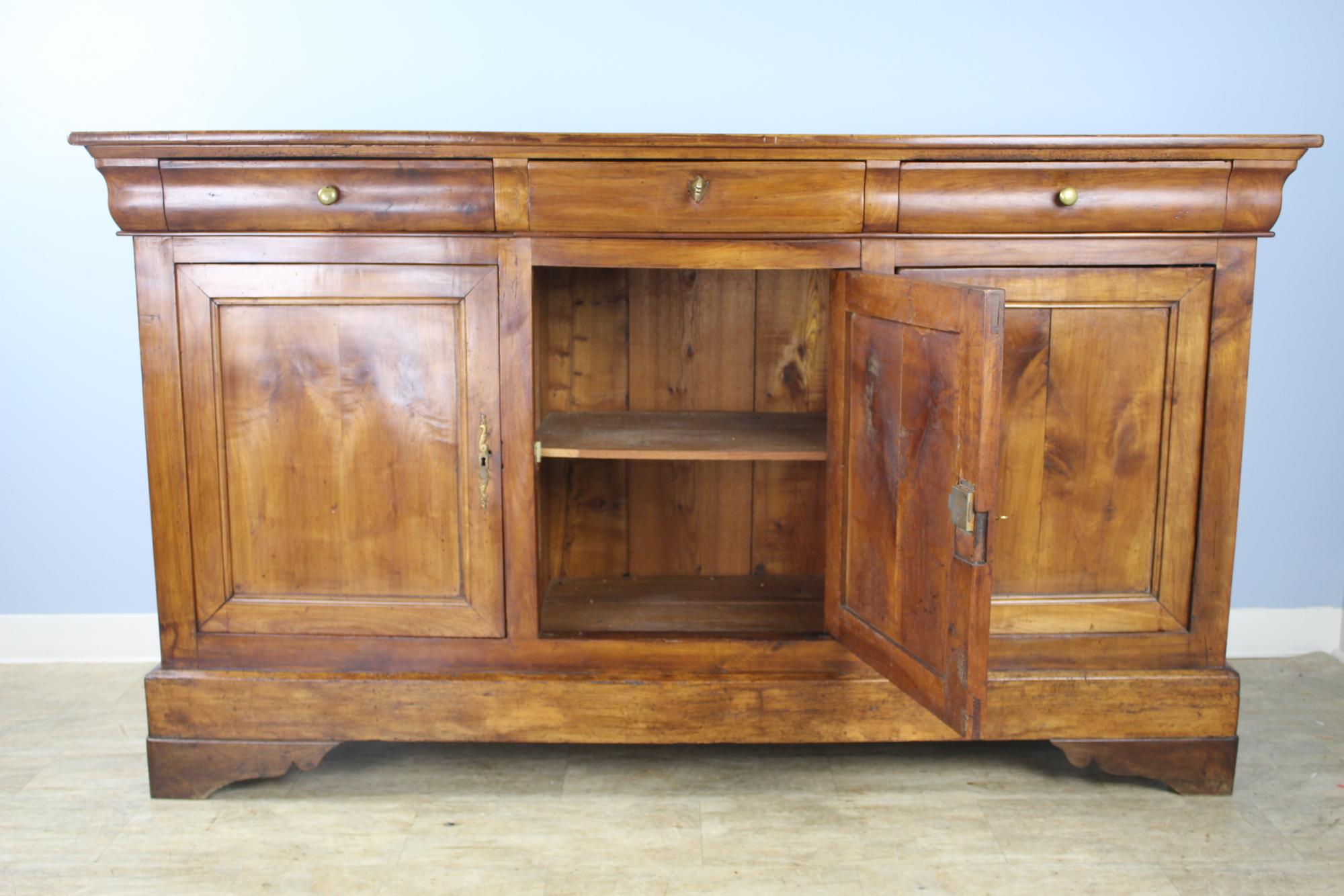 19th Century Antique Louis Philippe Fruitwood Enfilade