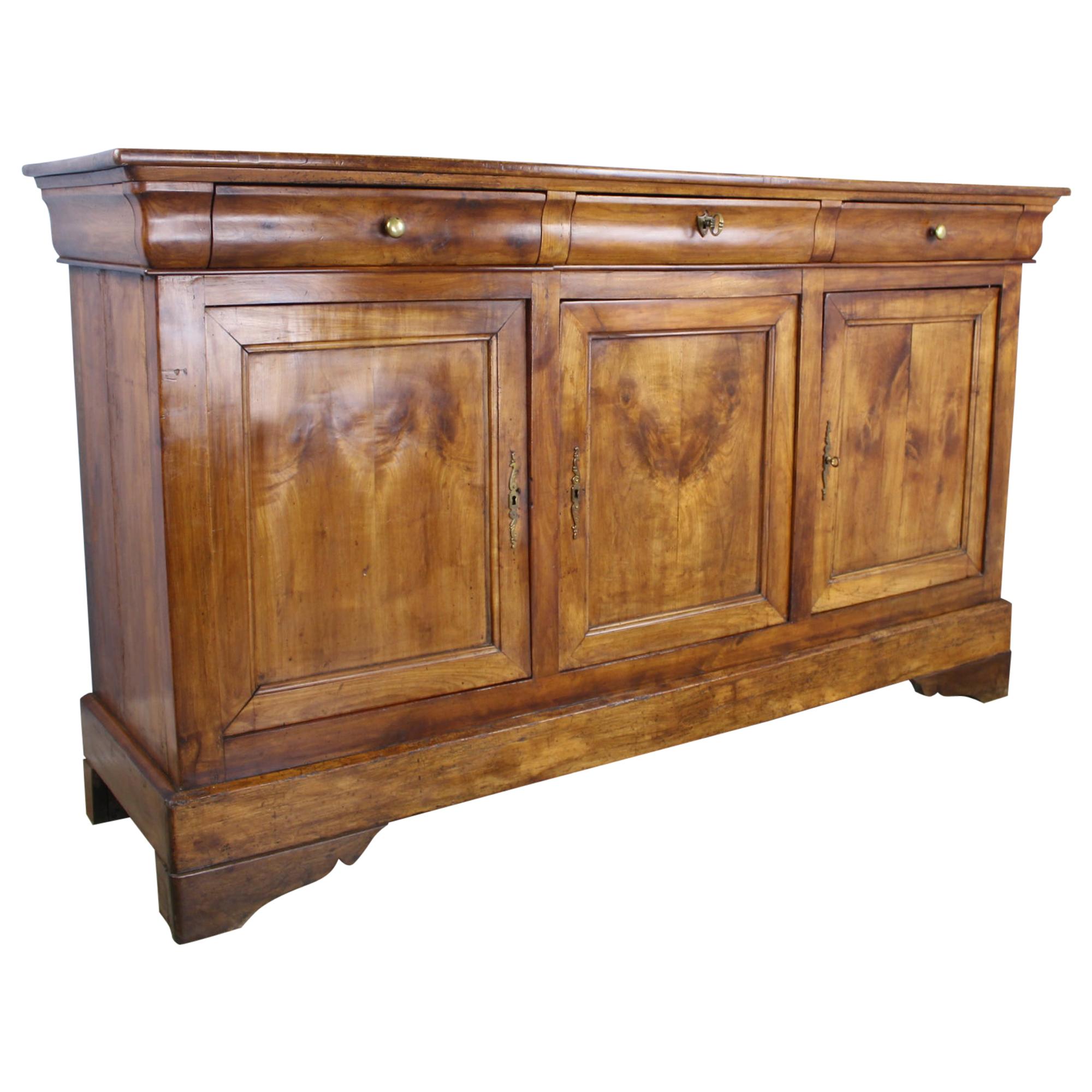 Antique Louis Philippe Fruitwood Enfilade