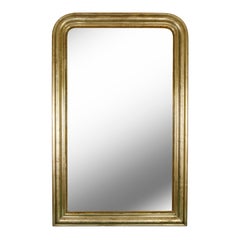 Antique Louis Philippe Gilt Silver Mirror