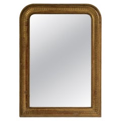 Antique Louis Philippe Giltwood Mirror, Gold Frame, France, 1880s