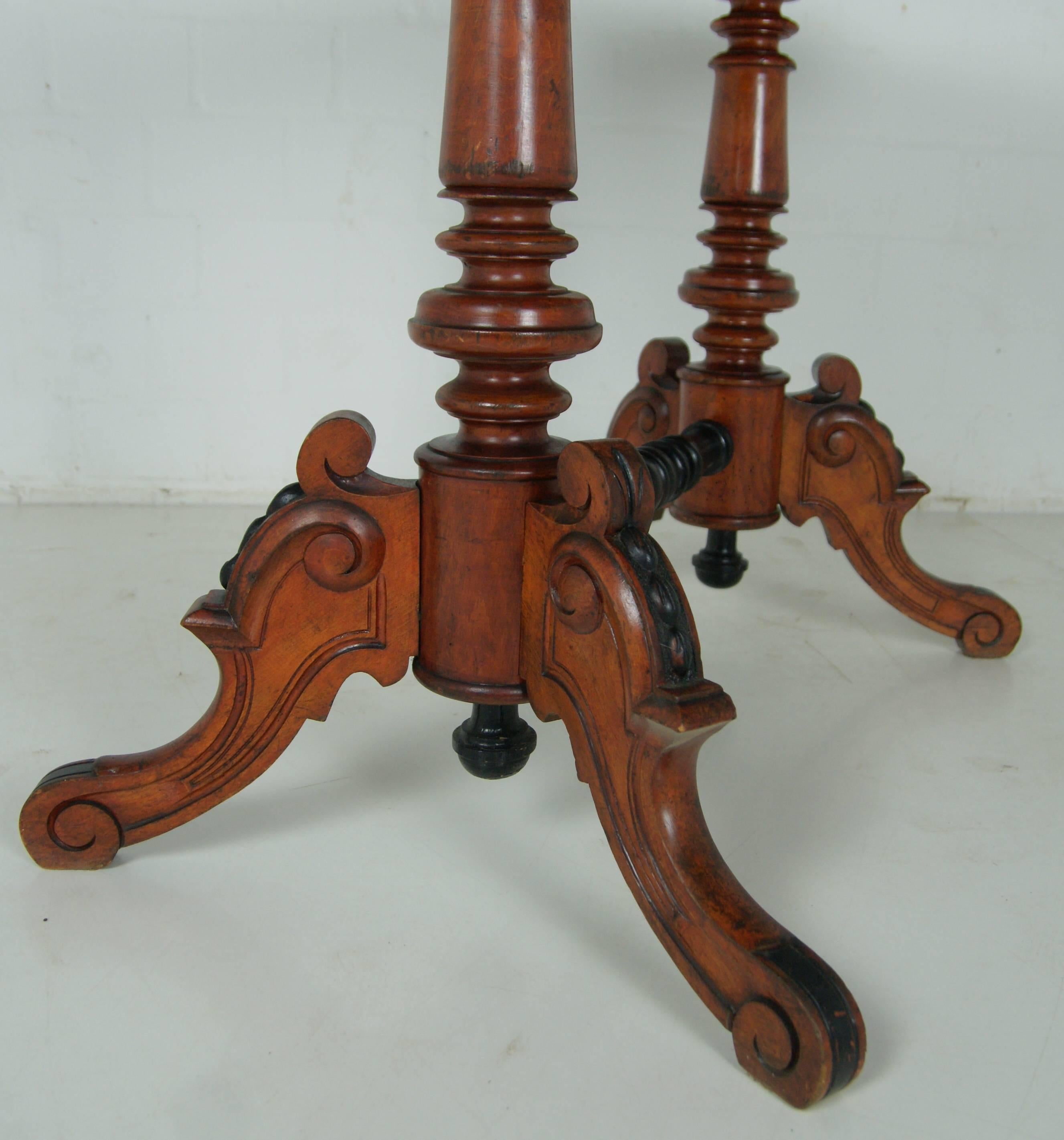 Antique Louis Philippe Mahogany Side Table, circa 1870 2