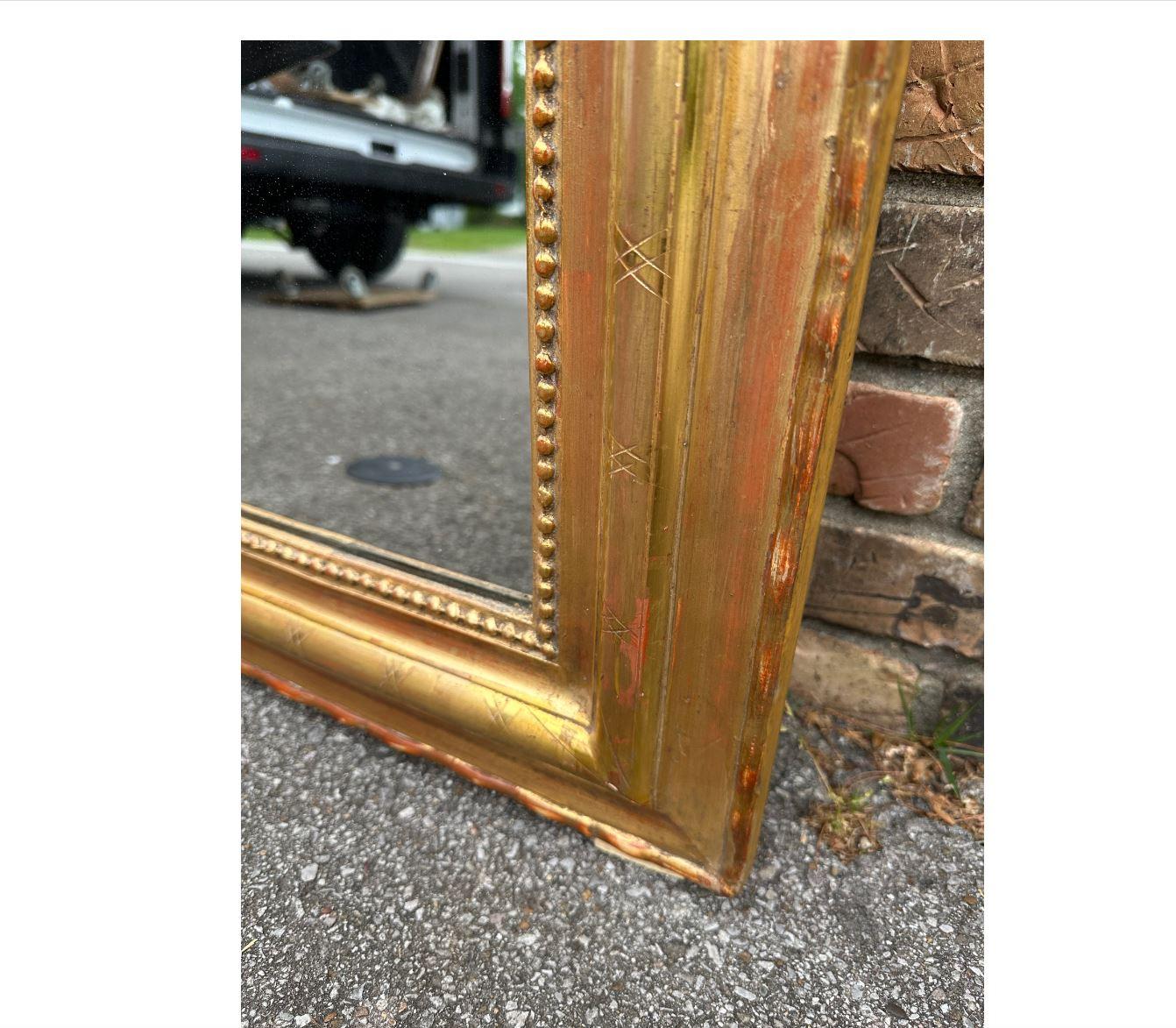 Miroir ancien Louis-Philippe Bon état - En vente à Nashville, TN