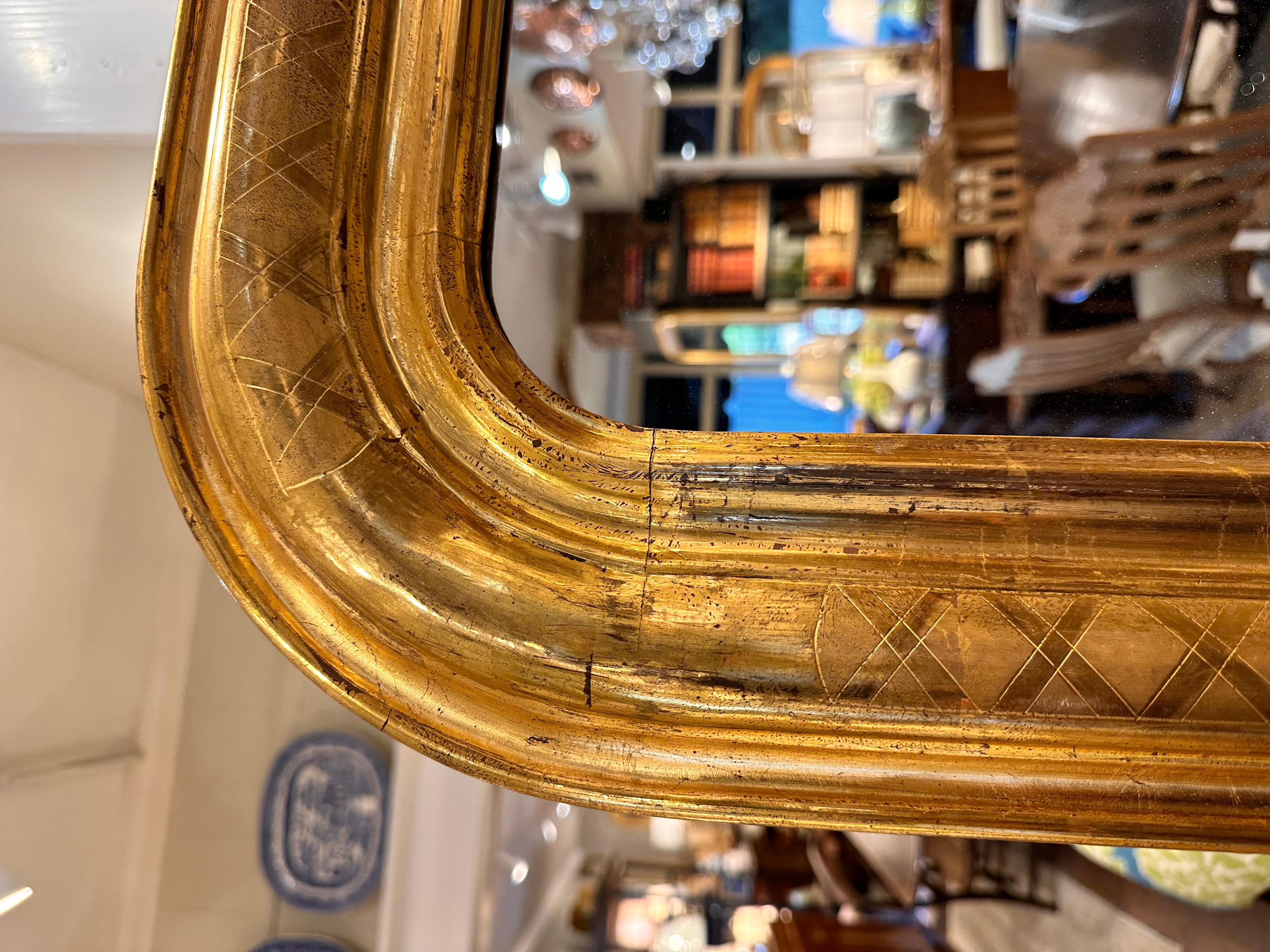 Antique Louis Philippe Mirror In Excellent Condition For Sale In Nashville, TN
