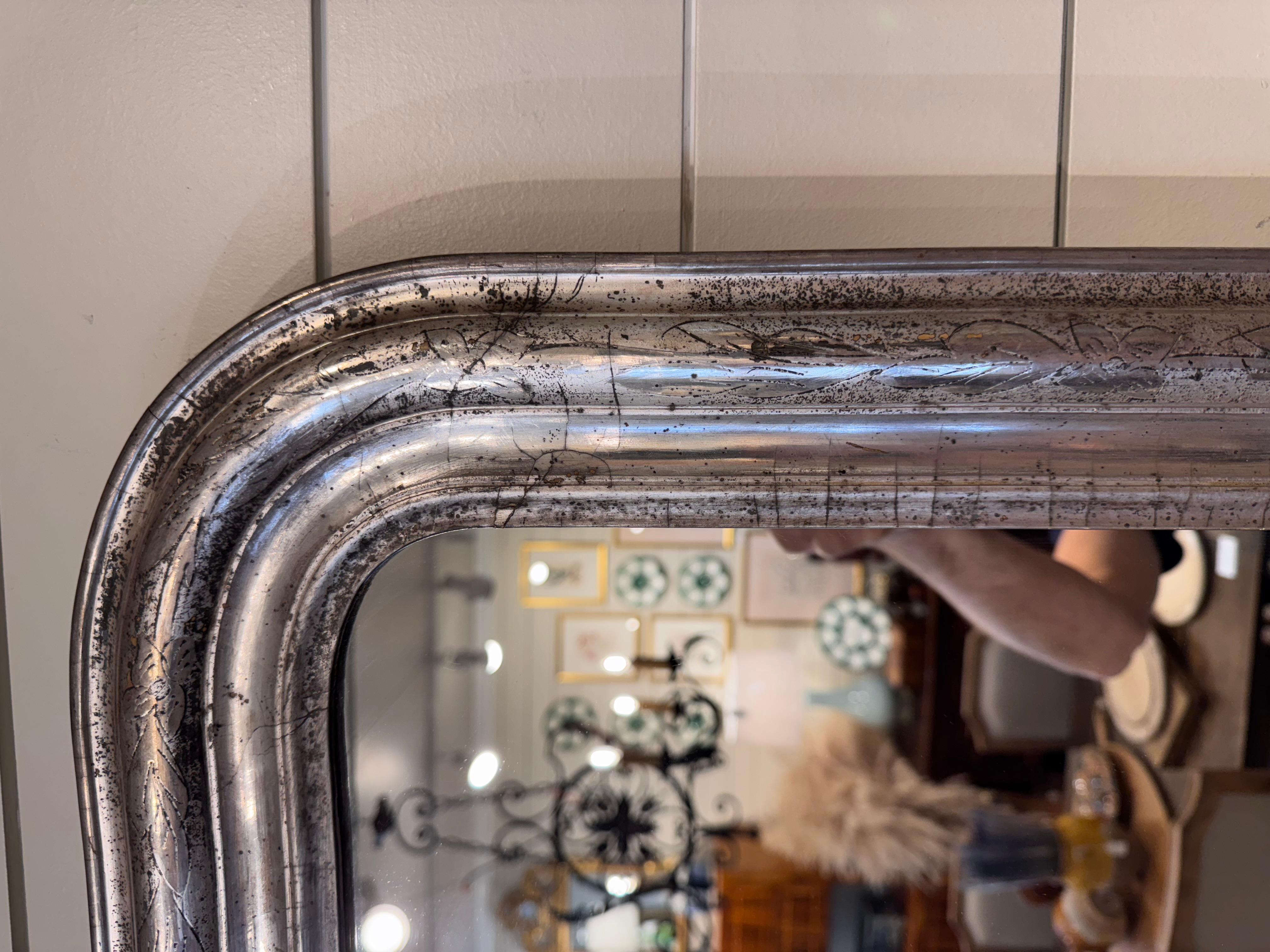 Miroir ancien Louis-Philippe 2