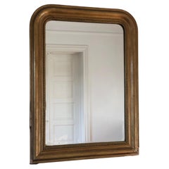 Antique Louis Philippe Mirror Giltwood France Late 19th Century