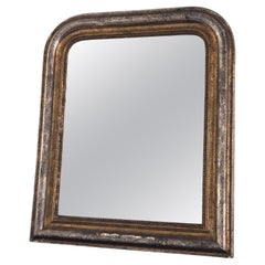 Antique Louis Philippe Mirror In Gold and Silver France Late 19th Century