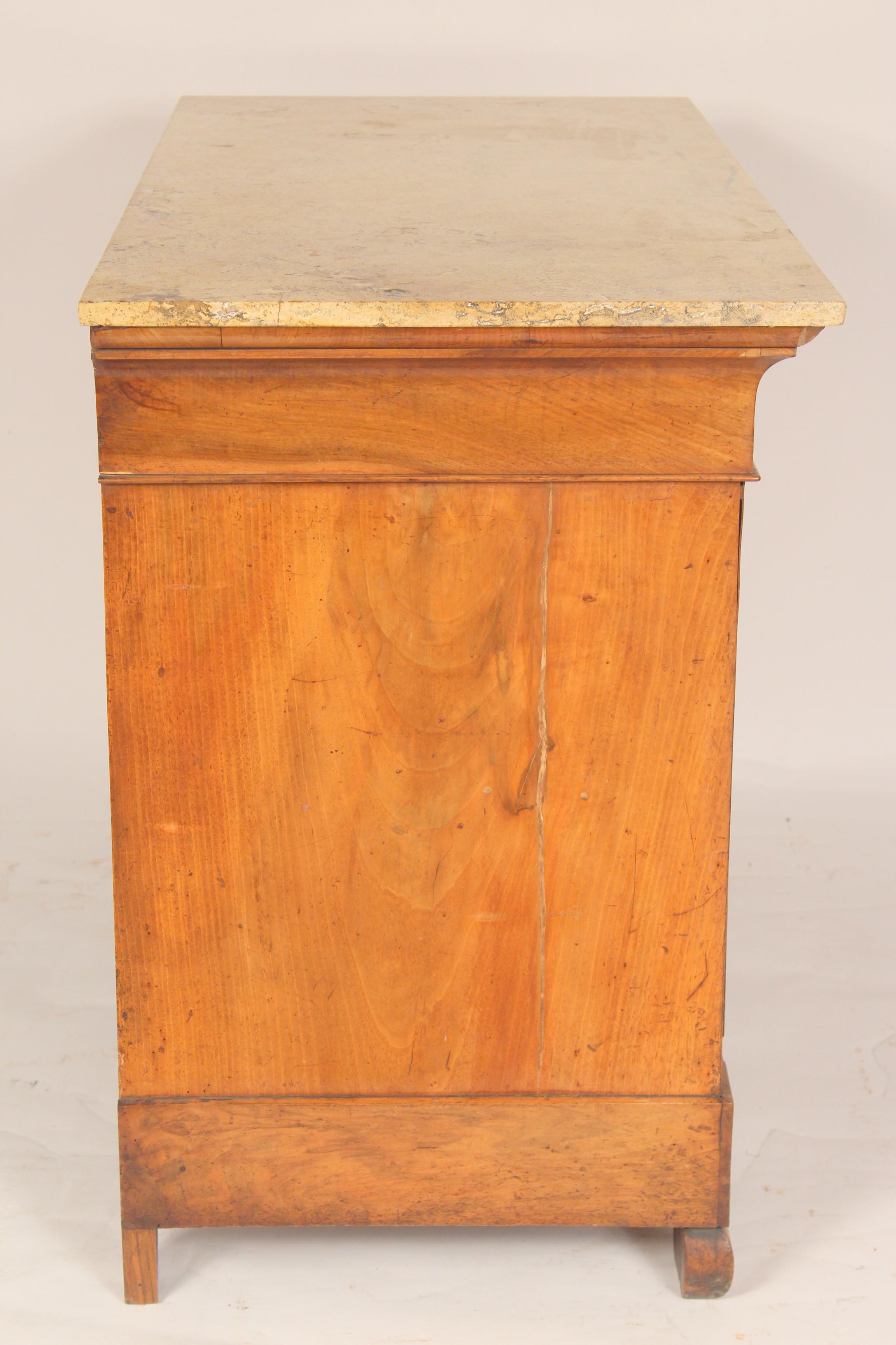 Antique Louis Philippe Style Burled Chest of Drawers In Good Condition In Laguna Beach, CA