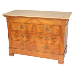 Antique Louis Philippe Style Burled Chest of Drawers