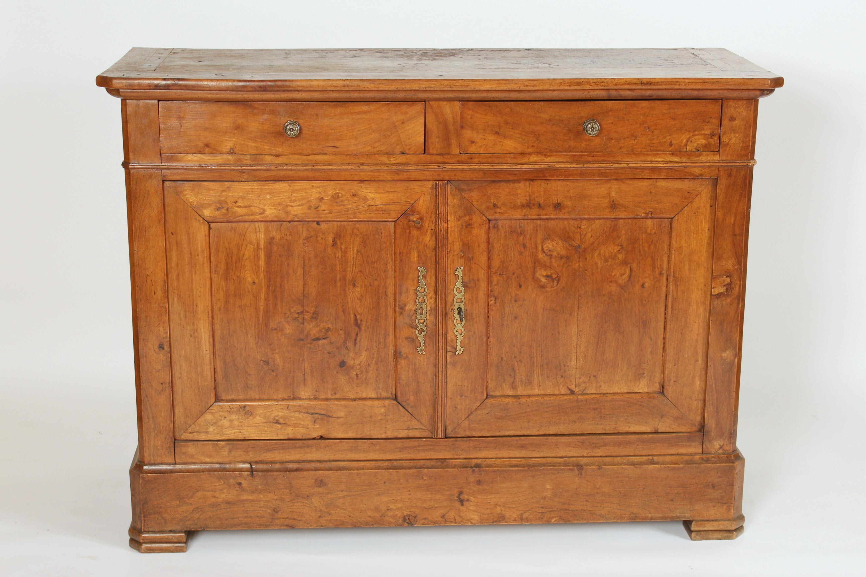 Antique Louis Philippe style fruitwood buffet, late 19th century.