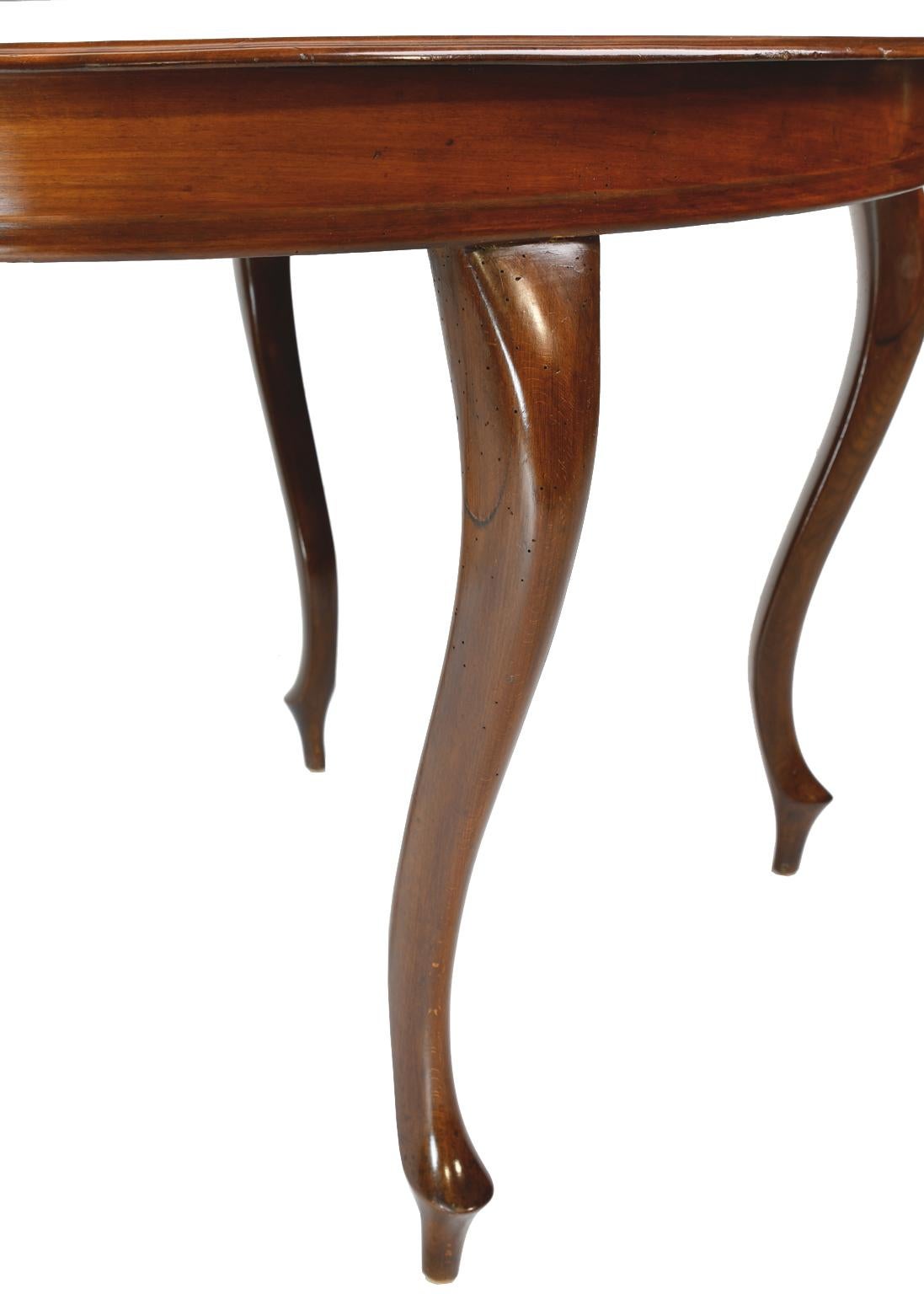 Antique Louis Philippe Style Mahogany Oval Dining/ Center Table, Denmark, c 1860 For Sale 4