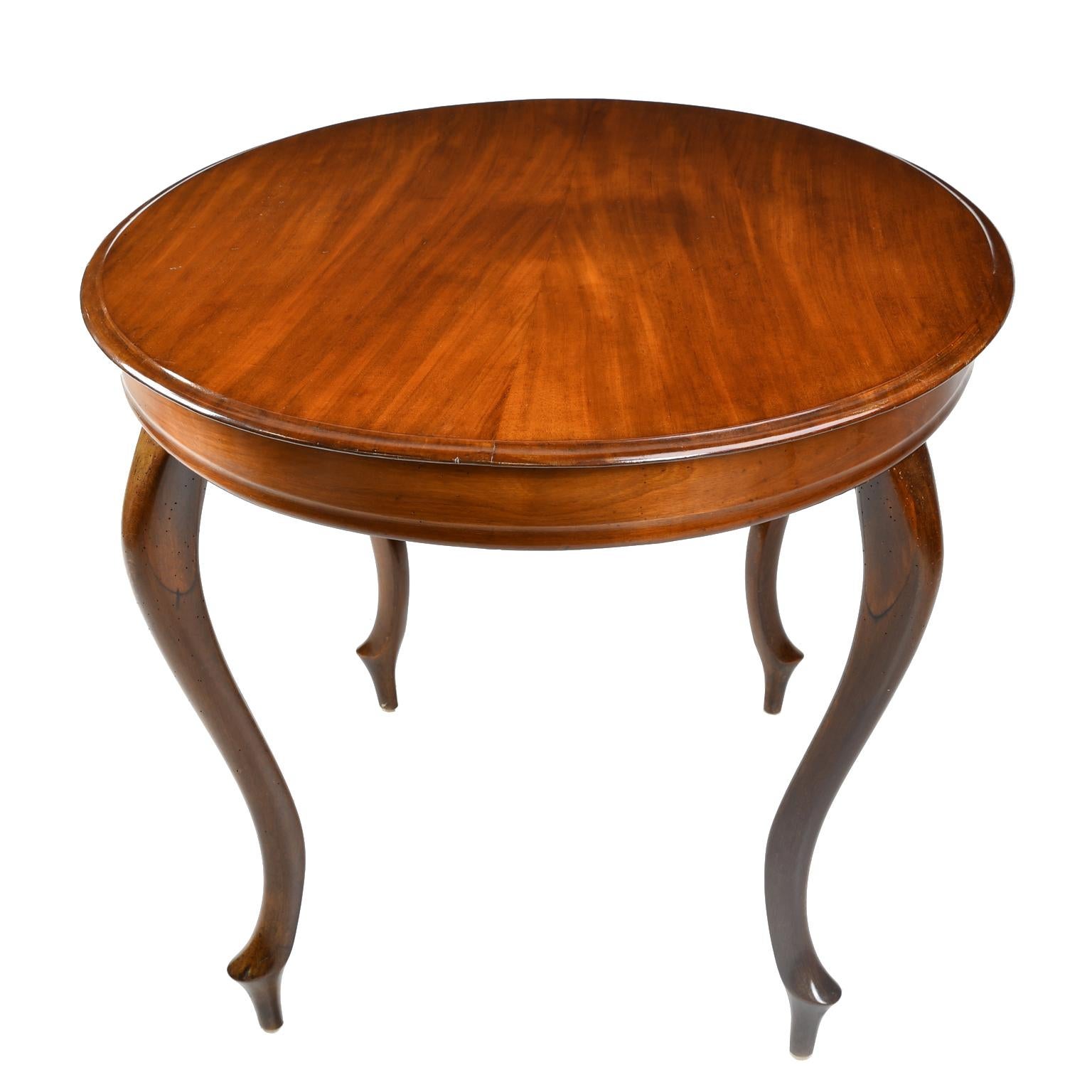 Danish Antique Louis Philippe Style Mahogany Oval Dining/ Center Table, Denmark, c 1860 For Sale