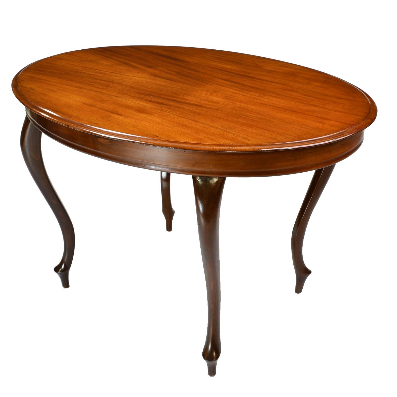 Beech Antique Louis Philippe Style Mahogany Oval Dining/ Center Table, Denmark, c 1860 For Sale
