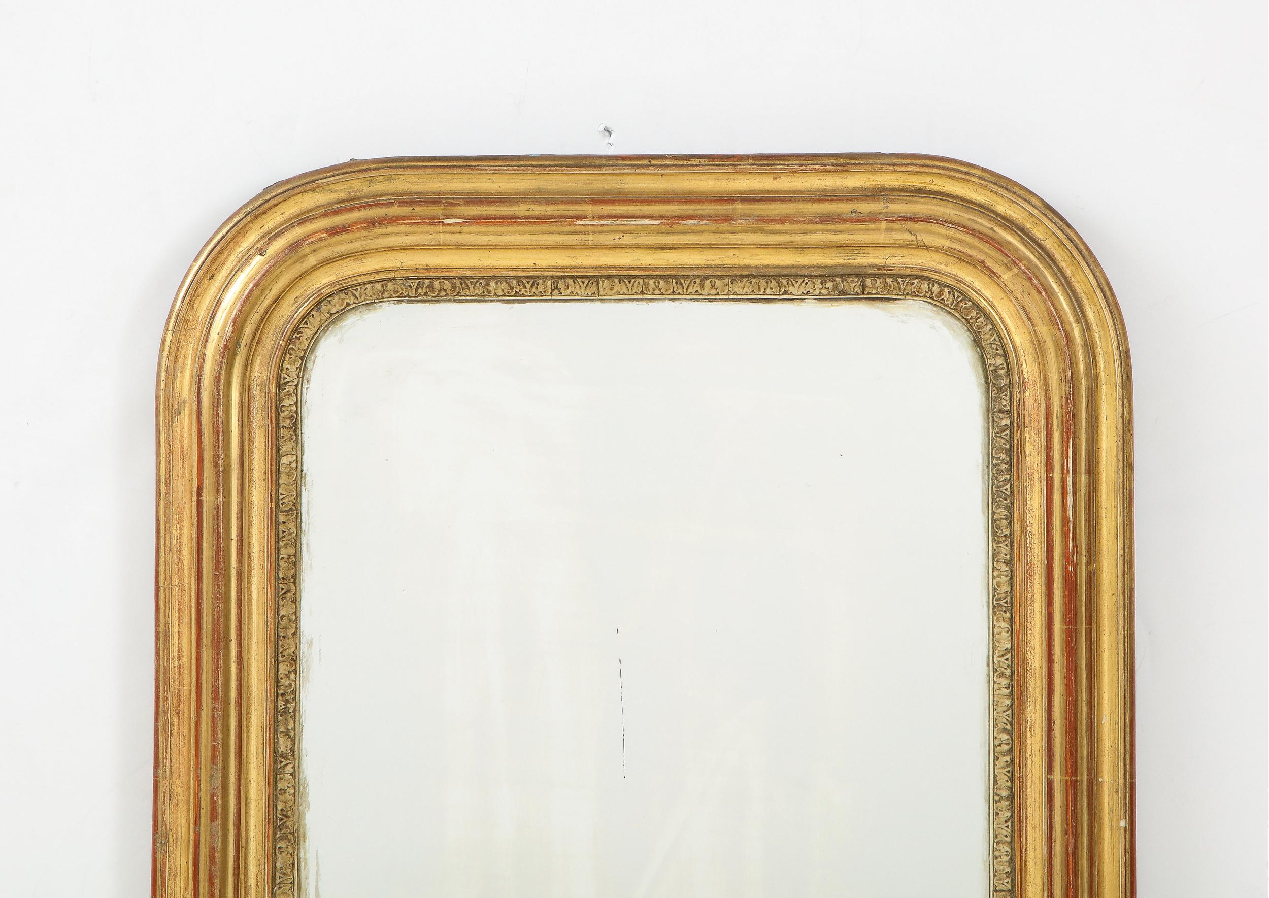 Gilt Antique Louis Philippe Style Pier Mirror