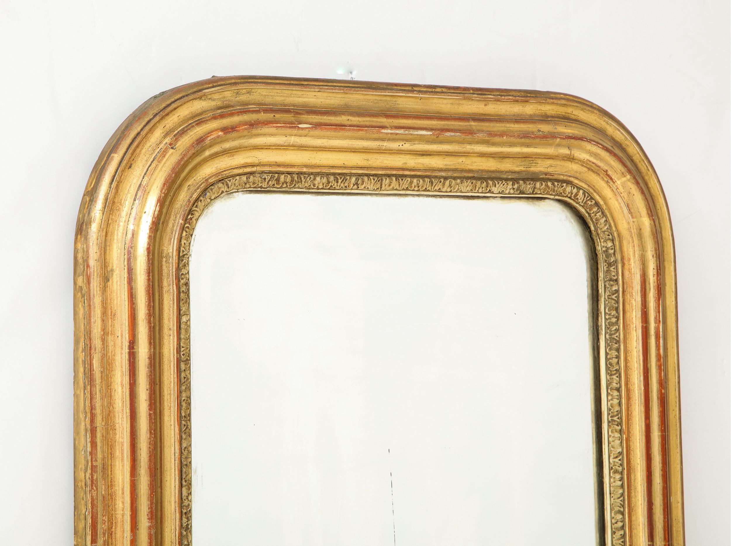 Glass Antique Louis Philippe Style Pier Mirror