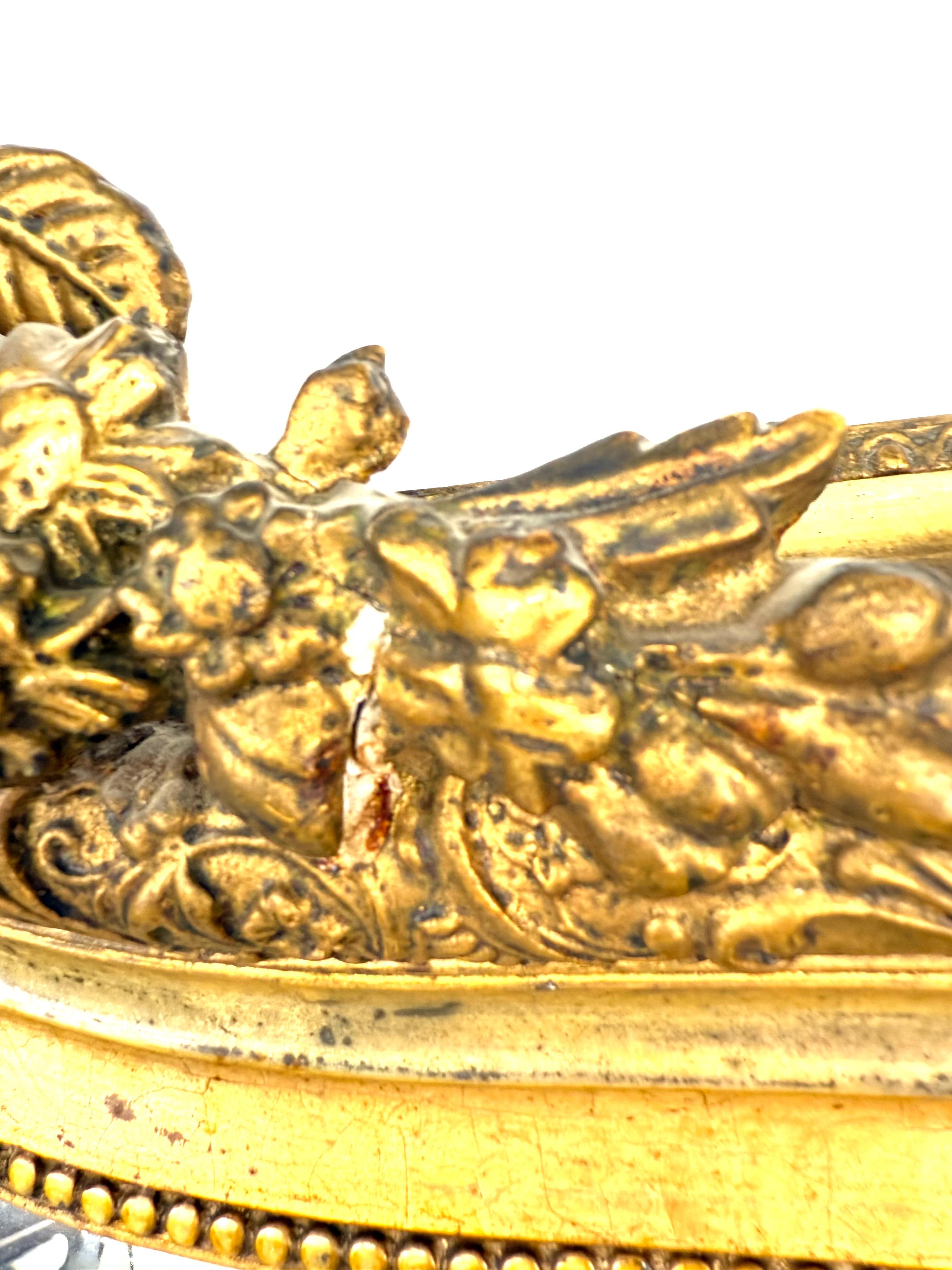 Antique Mirror francese di Louis Phillips con In condizioni buone in vendita a Dallas, TX