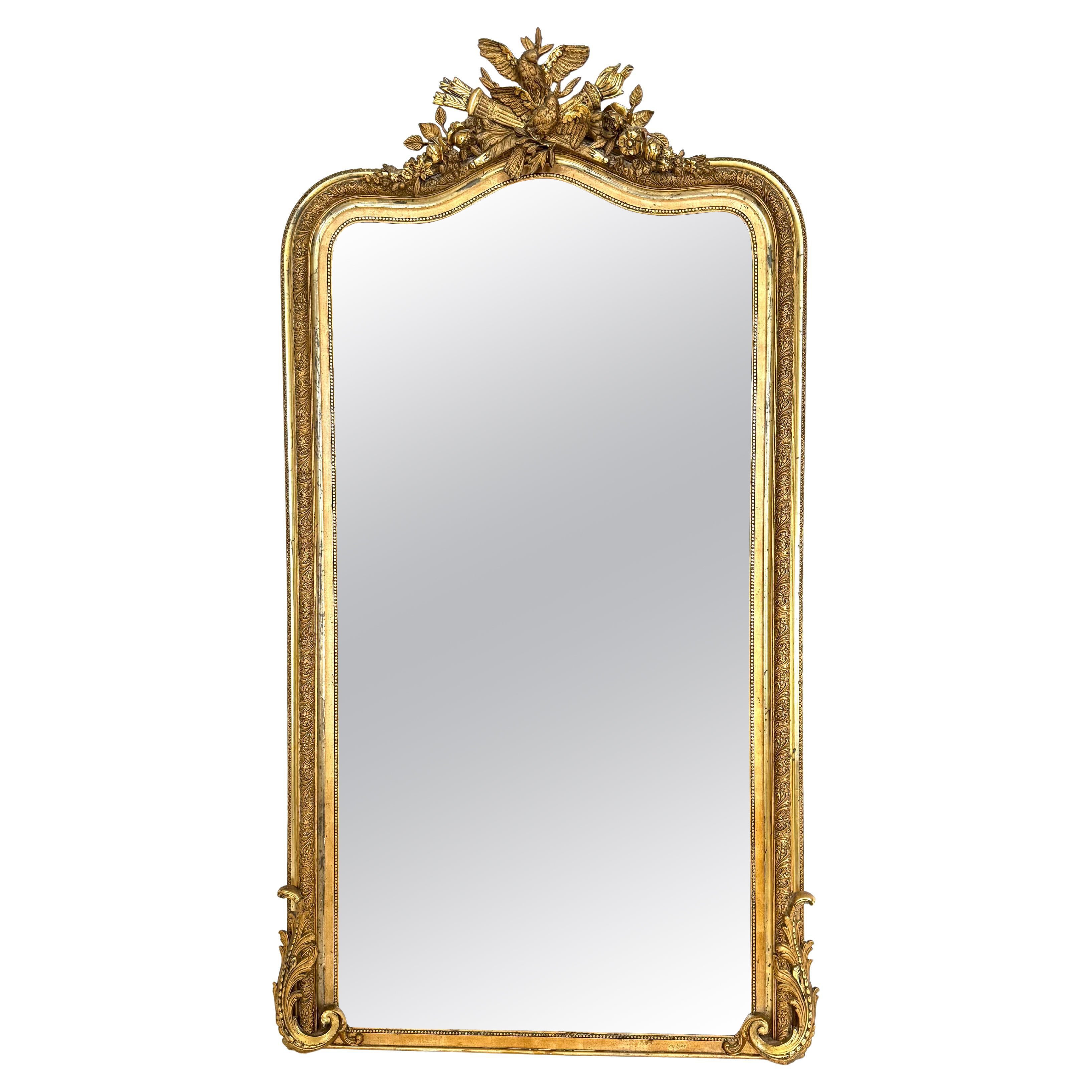 Antique Mirror francese di Louis Phillips con in vendita