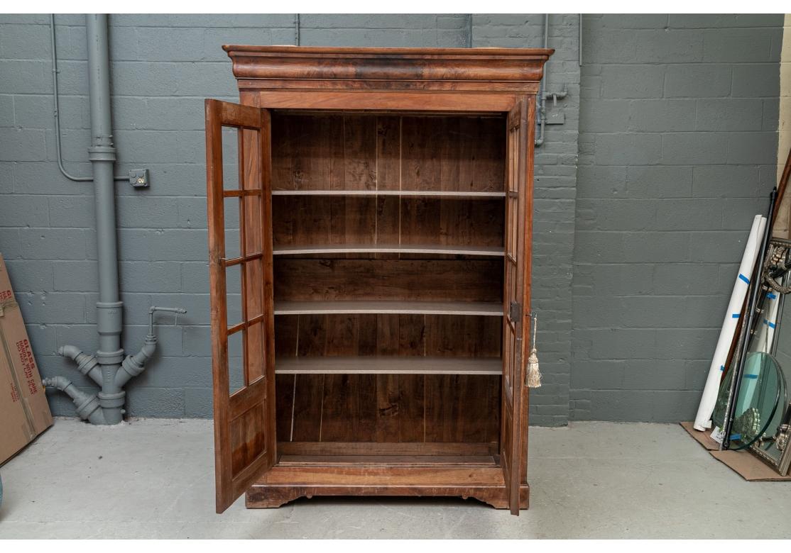 Antique Louis Phillippe Armoire In Distressed Condition For Sale In Bridgeport, CT