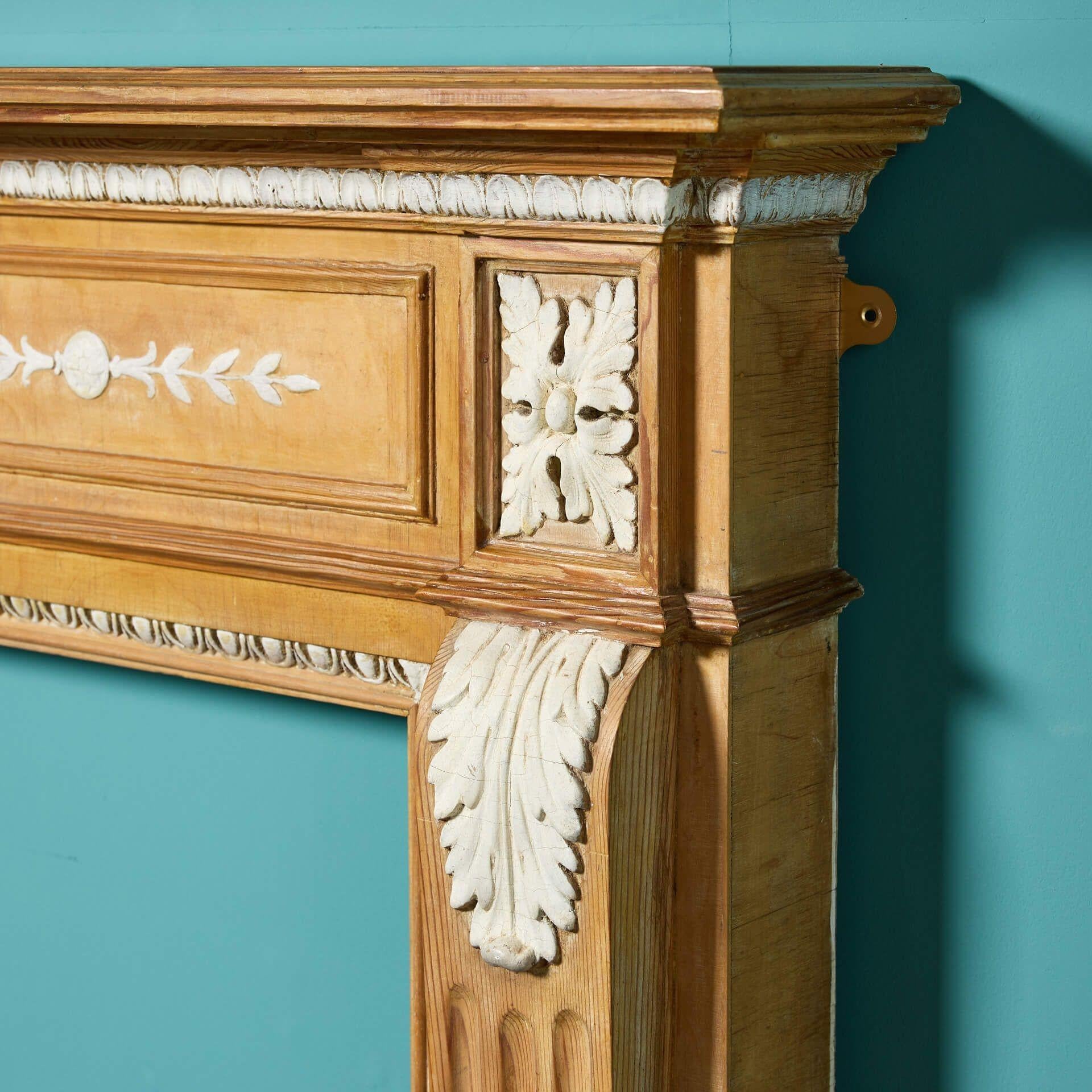 English Antique Louis Style Fireplace For Sale