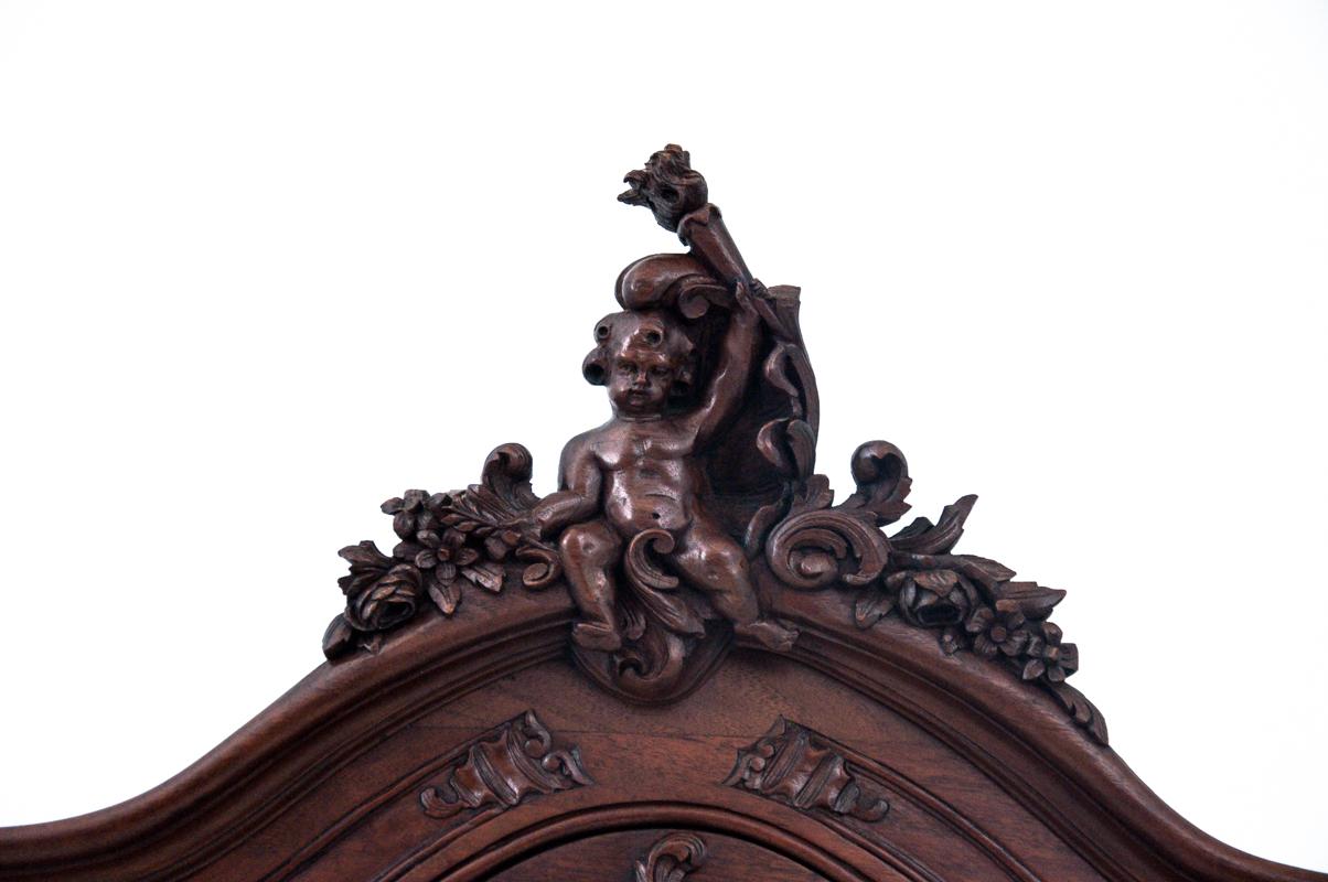 Antike Vitrine im Louis-Stil, Frankreich, um 1880. im Zustand „Gut“ im Angebot in Chorzów, PL
