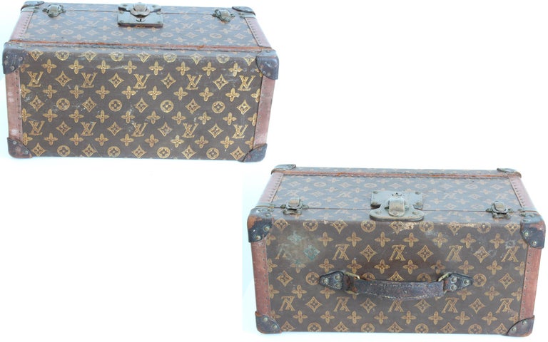 Louis Vuitton Since 1854 Trunk, Custom Pink and Grey, New in Box CMA001