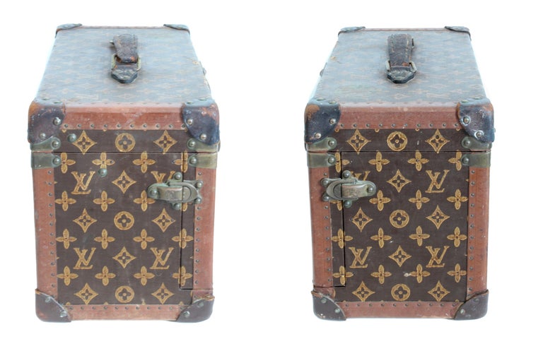 Ebene Monogram Coated Canvas Travel Trunk Brass Hardware, Early 20th  Century, Luxury Handbags: Vintage Icons from the Wolf Collection, 2023