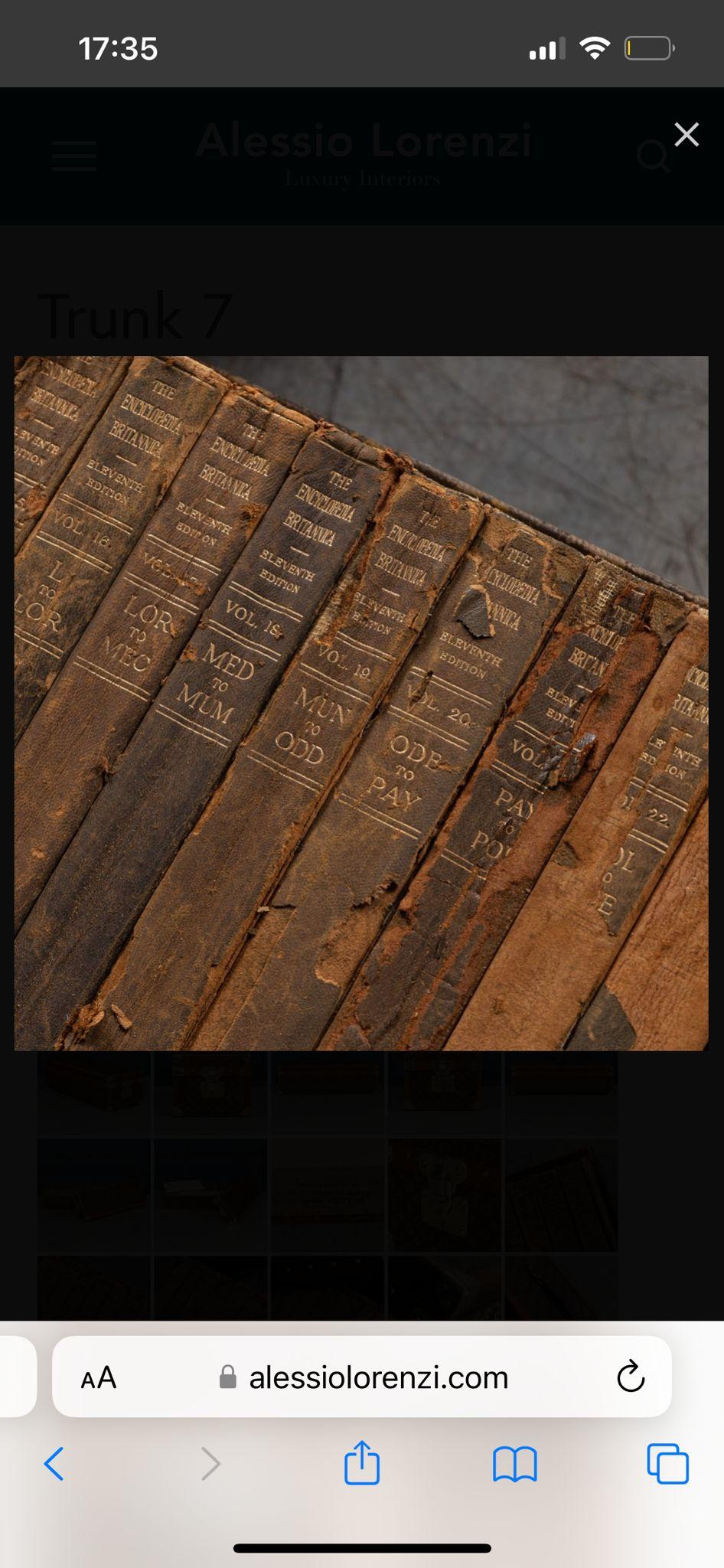 Antiker Louis Vuitton Britannica Enzyklopädie-Koffer im Angebot 6