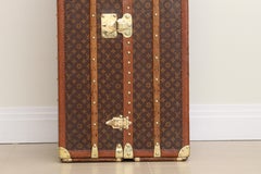 Antique Louis Vuitton Double Wardrobe Trunk Monogram Steamer Malle Armoire