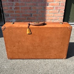 Antique LOUIS VUITTON Leather Hardcase Suitcase – Early 20th Century