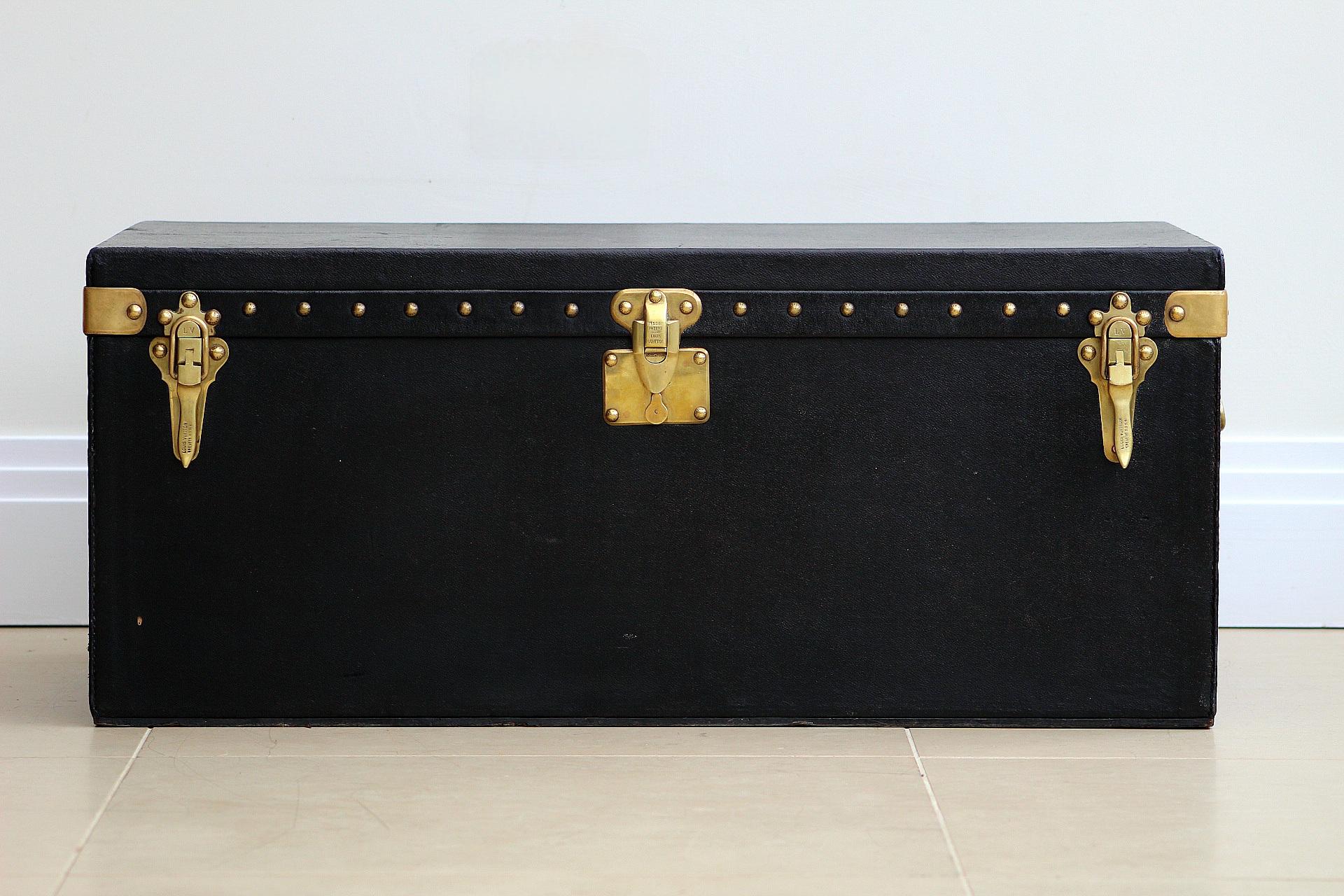 Brown Antique Louis Vuitton Picnic Motor Trunk For Sale