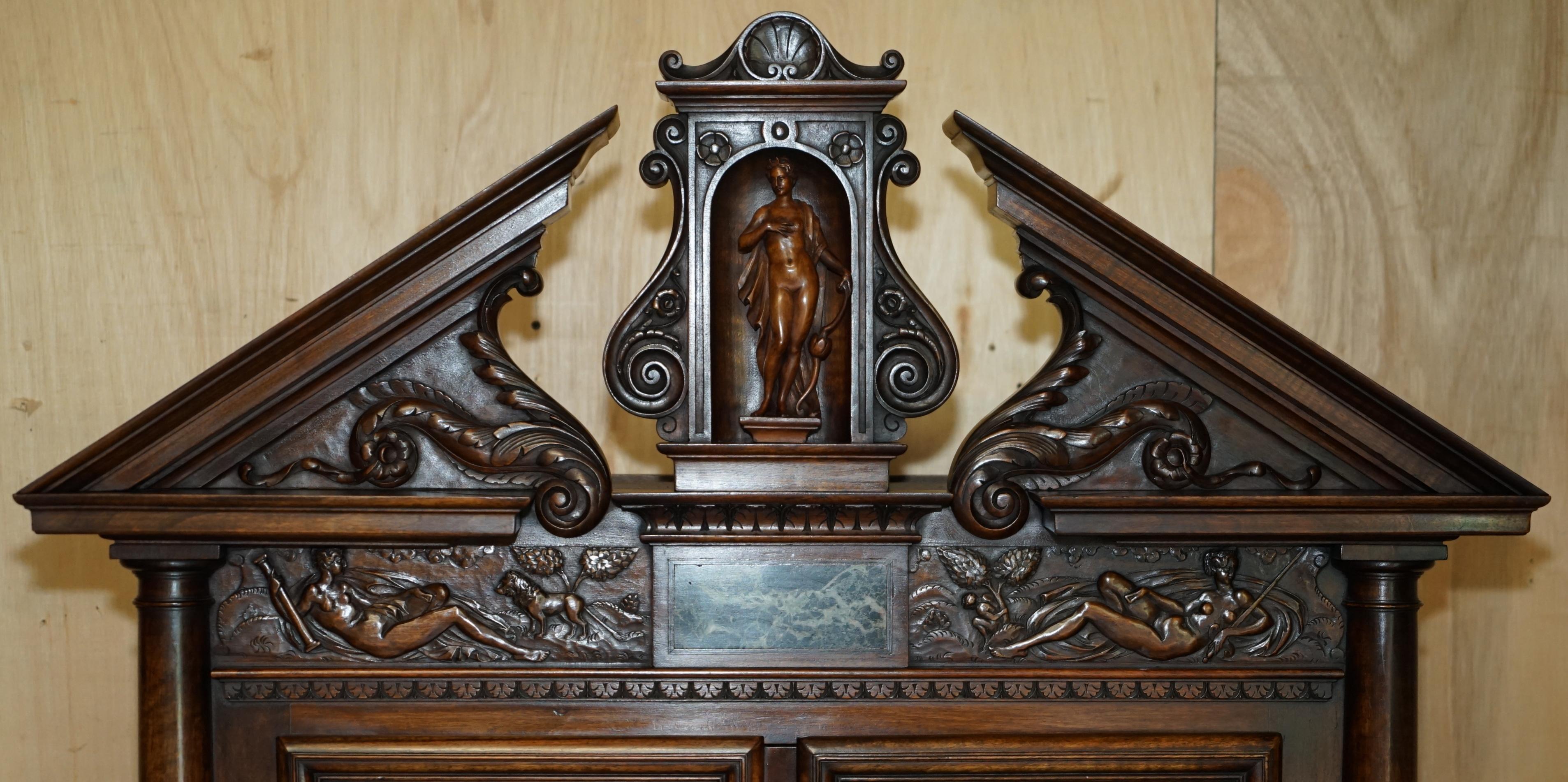 ANTICO LOUIS XIII REVIVAL NOCE E MARMO INCISO CON FORMAZIONE DI VASSOIO In condizioni buone in vendita a West Sussex, Pulborough