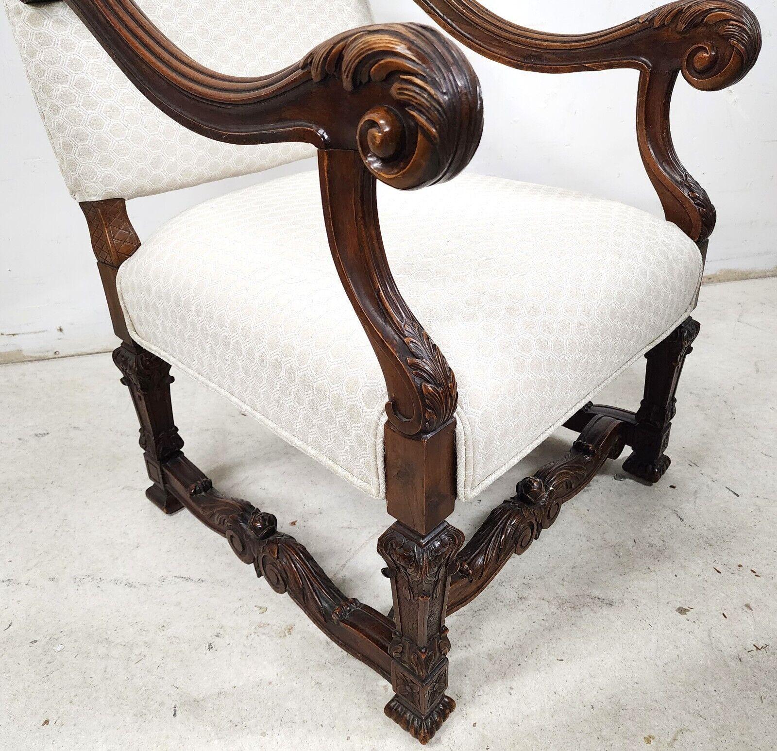 Antiker französischer Louis XIV.-Sessel, handgeschnitzt im Zustand „Gut“ im Angebot in Lake Worth, FL