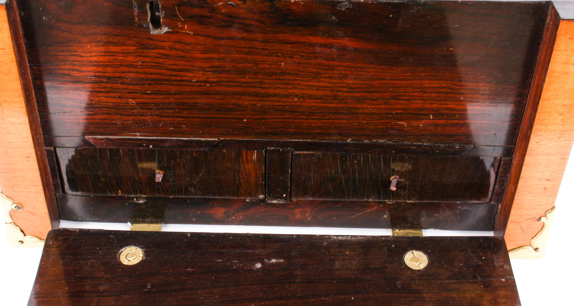 Antique Louis XIV Kingwood and Gilt Bronze Strongbox Coffre Fort, 17th Century 2