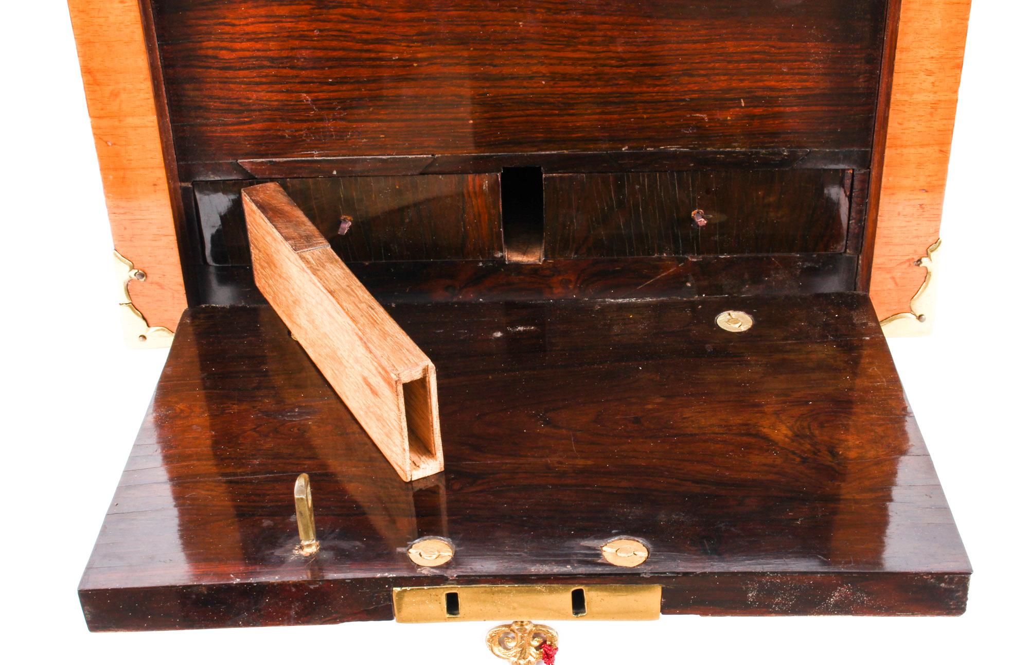 Antique Louis XIV Kingwood and Gilt Bronze Strongbox Coffre Fort, 17th Century In Good Condition In London, GB