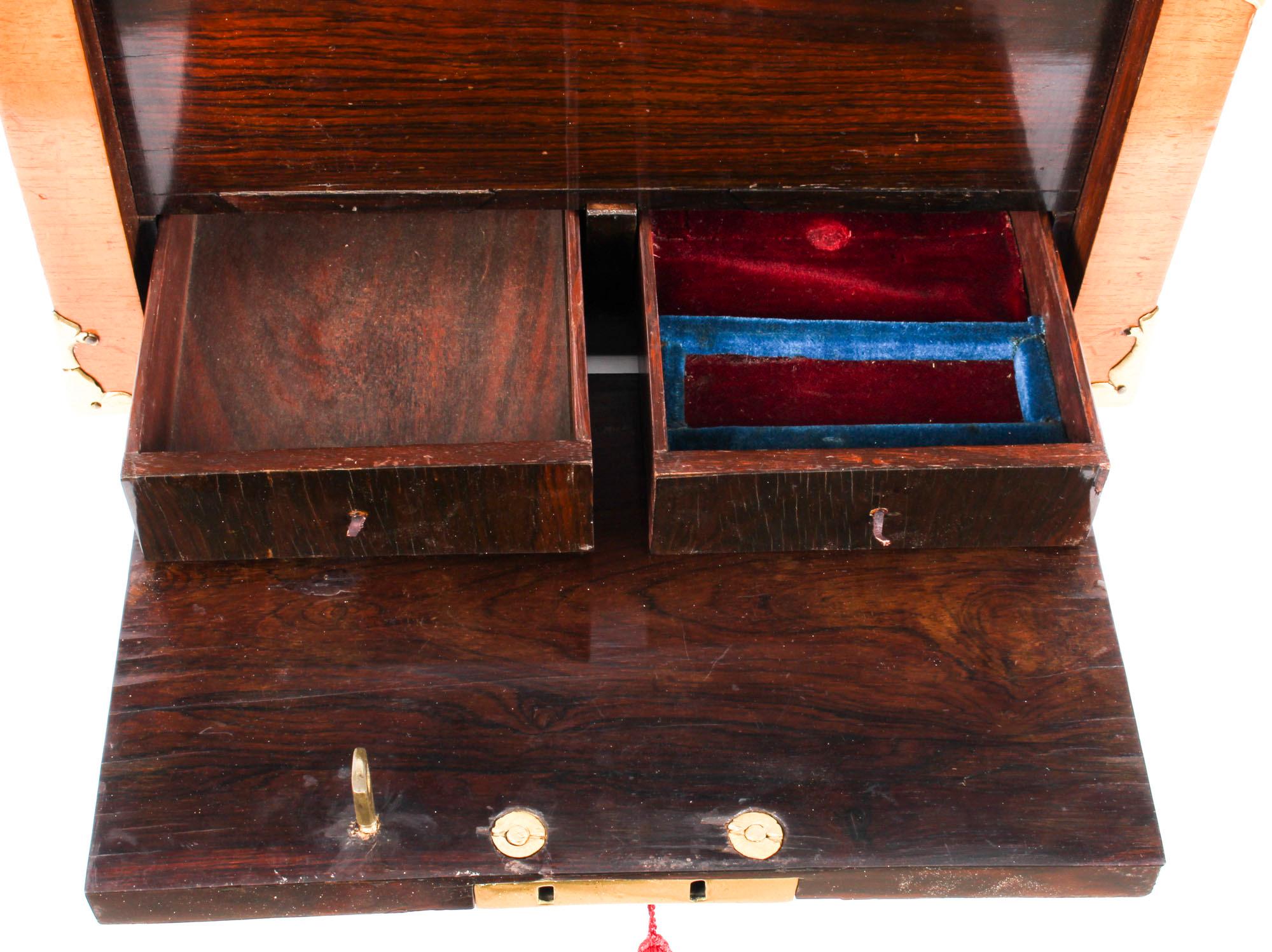 Antique Louis XIV Kingwood and Gilt Bronze Strongbox Coffre Fort, 17th Century 1