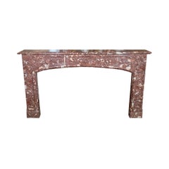 Antique French Rance Marble Mantel