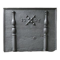 Antico Saint Louis XIV 'Pilastri con croce di Andrew', rivestimento per il fuoco / backsplash