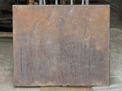 Antique Louis XIV 'Pillars with Saint Andrew's Cross' Fireback / Backsplash