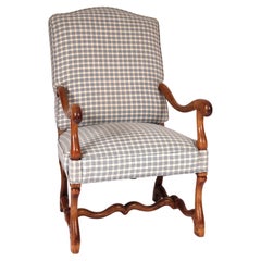 Antica poltrona in Wood Wood in stile Luigi XIV