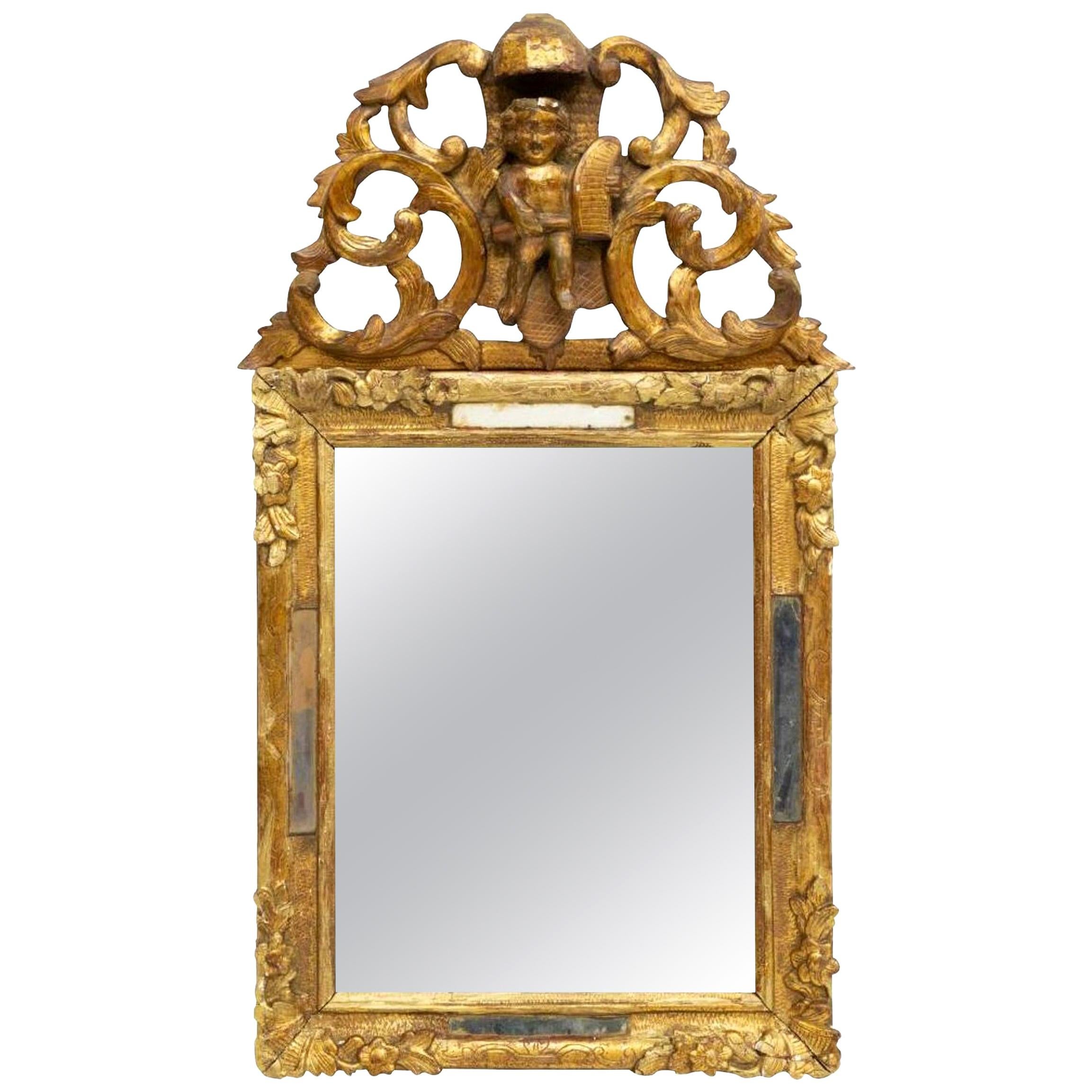 19th Century French Giltwood Louis XIV Mirror