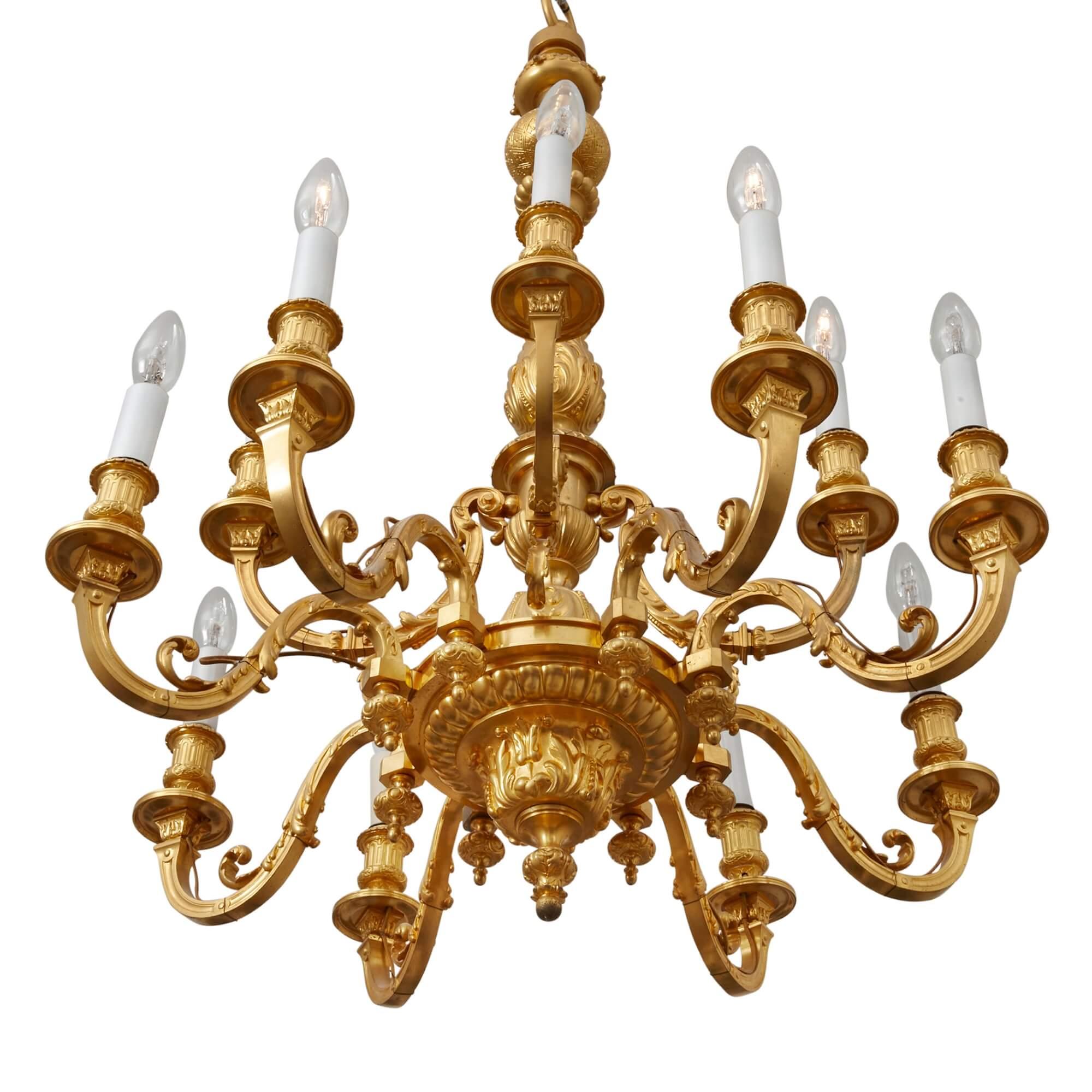 antique gold chandelier