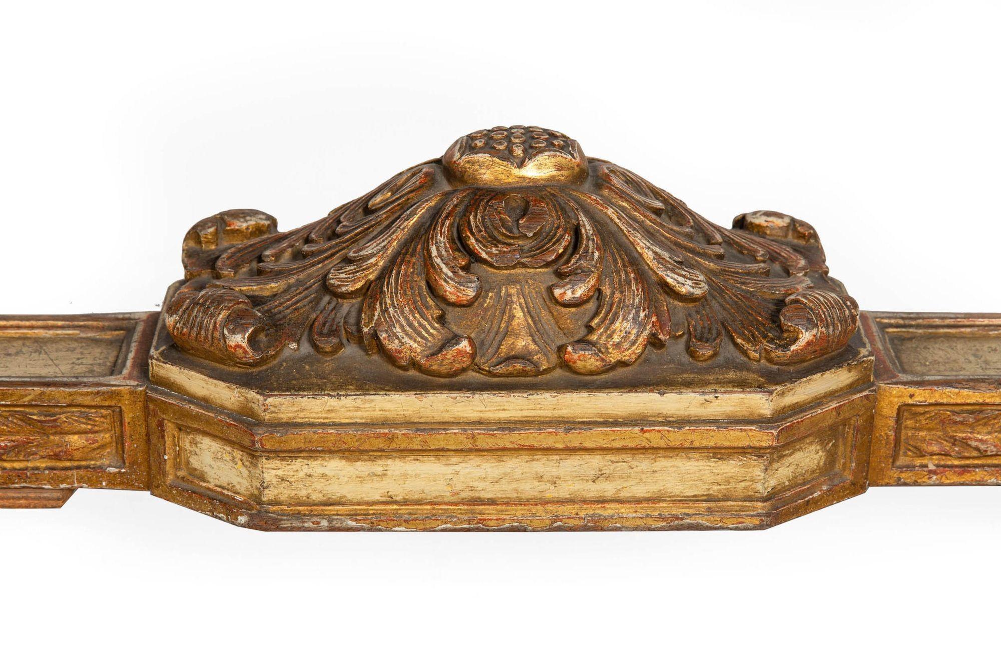 Ancienne table centrale de salle à manger rectangulaire polychromée de style Louis XIV, vers 1900 en vente 8
