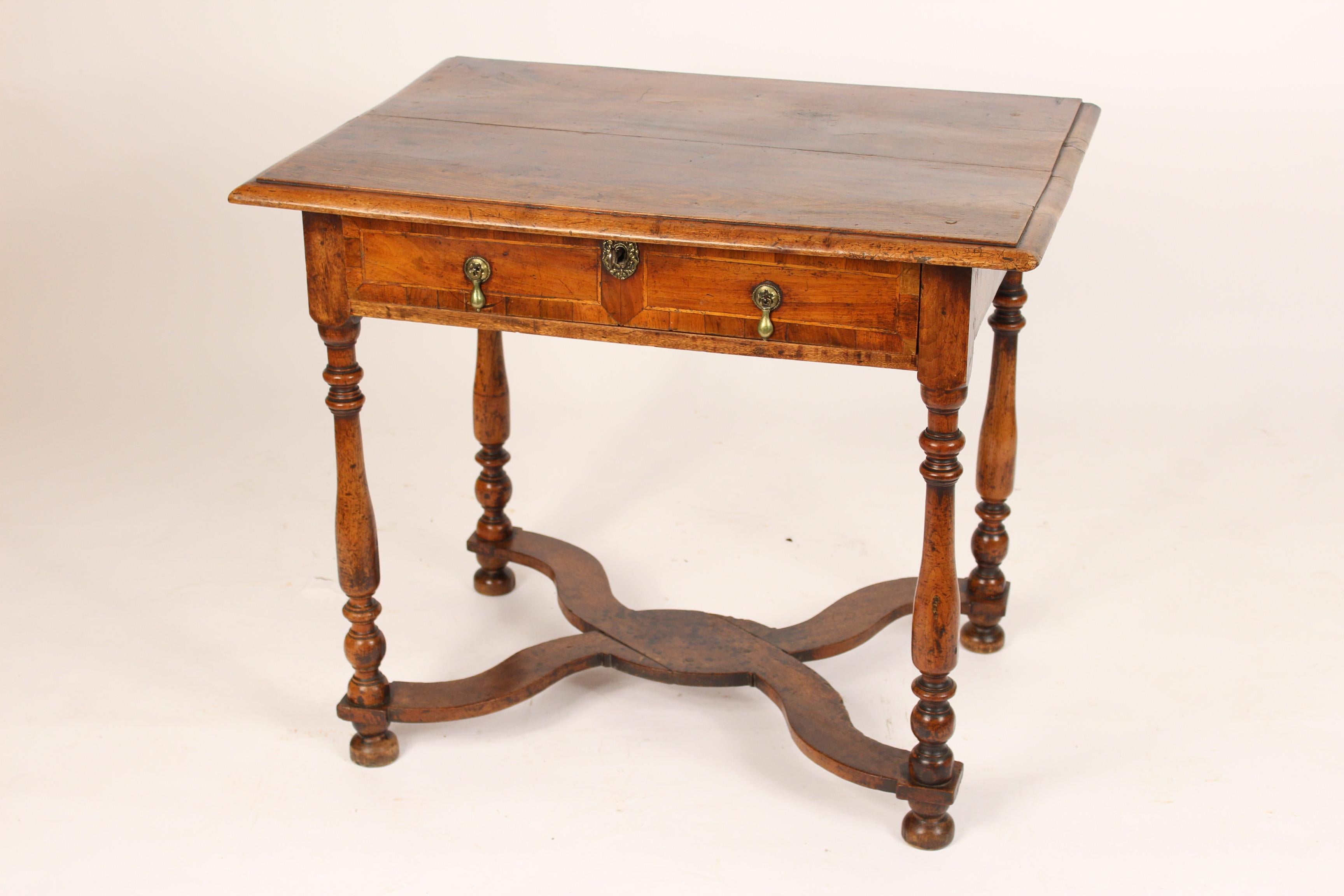 European Antique Louis XIV Style Walnut Occasional Table