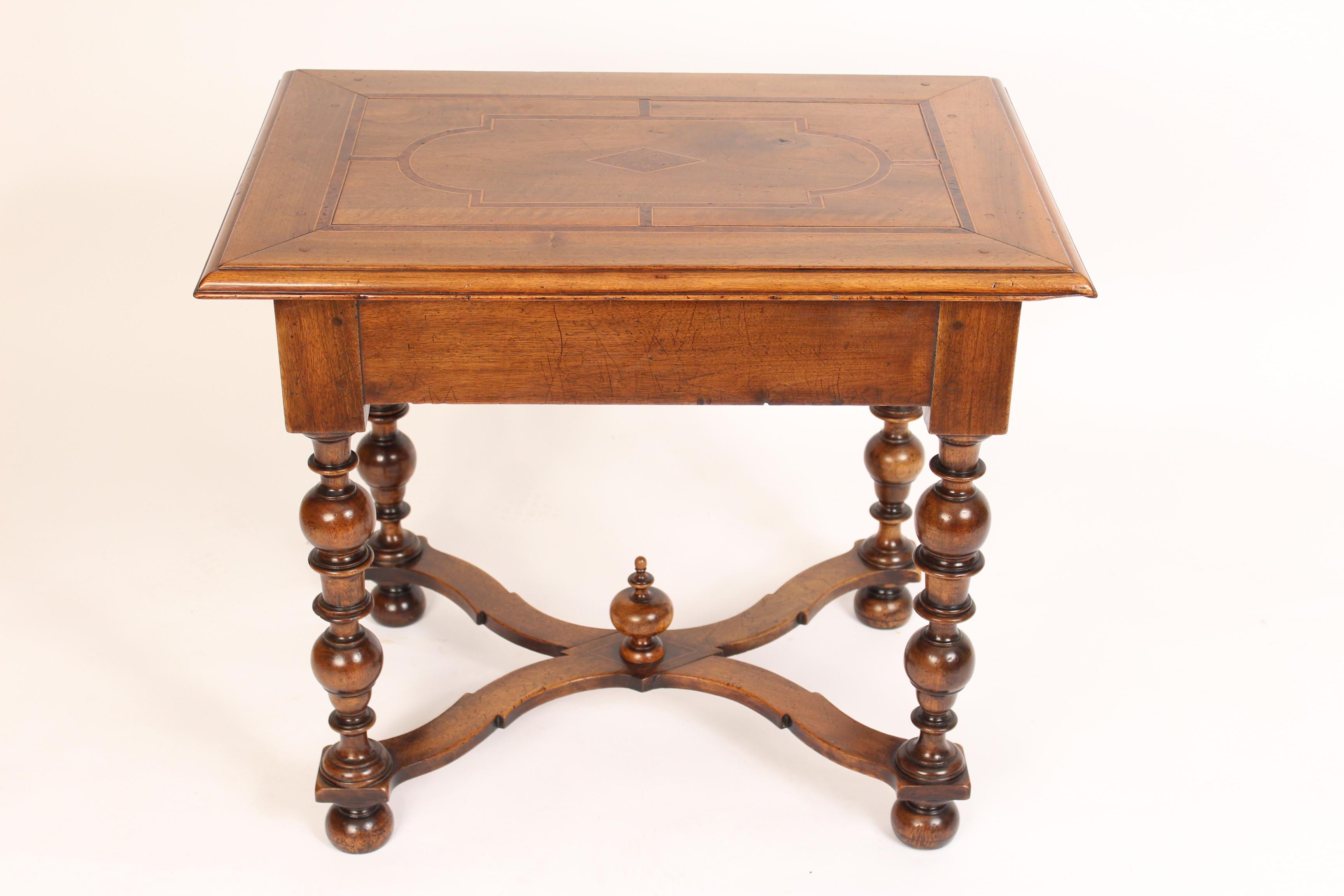 19th Century Antique Louis XIV Style Walnut Occasional Table