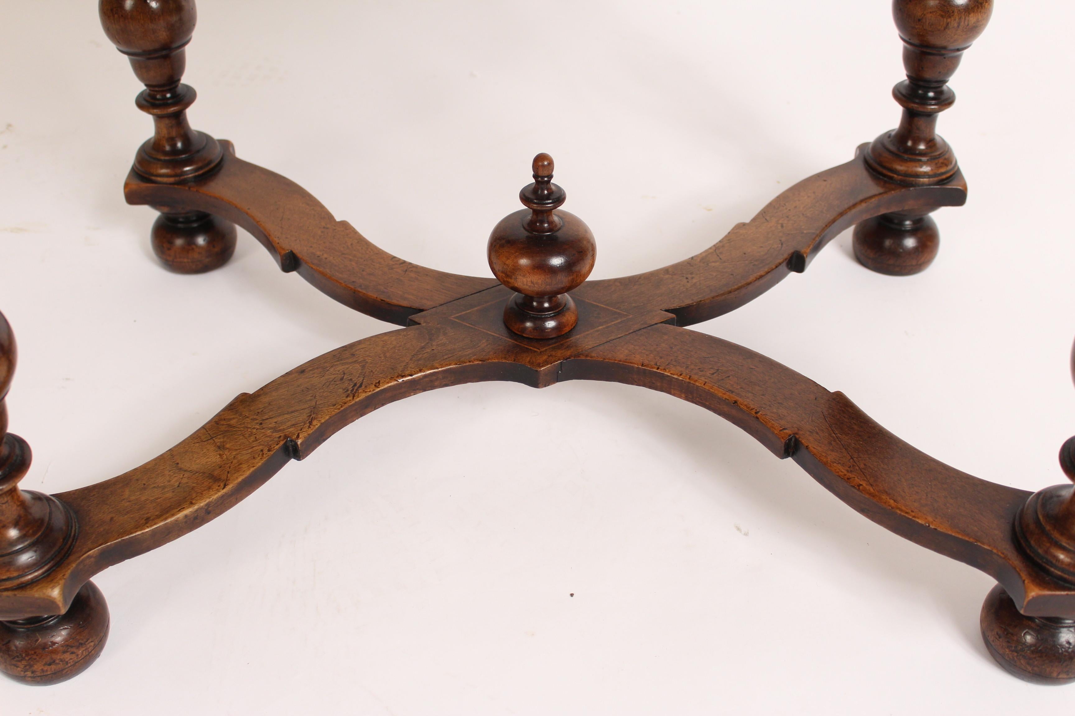 Antique Louis XIV Style Walnut Occasional Table 3