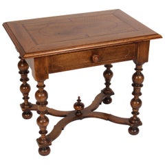 Antique Louis XIV Style Walnut Occasional Table