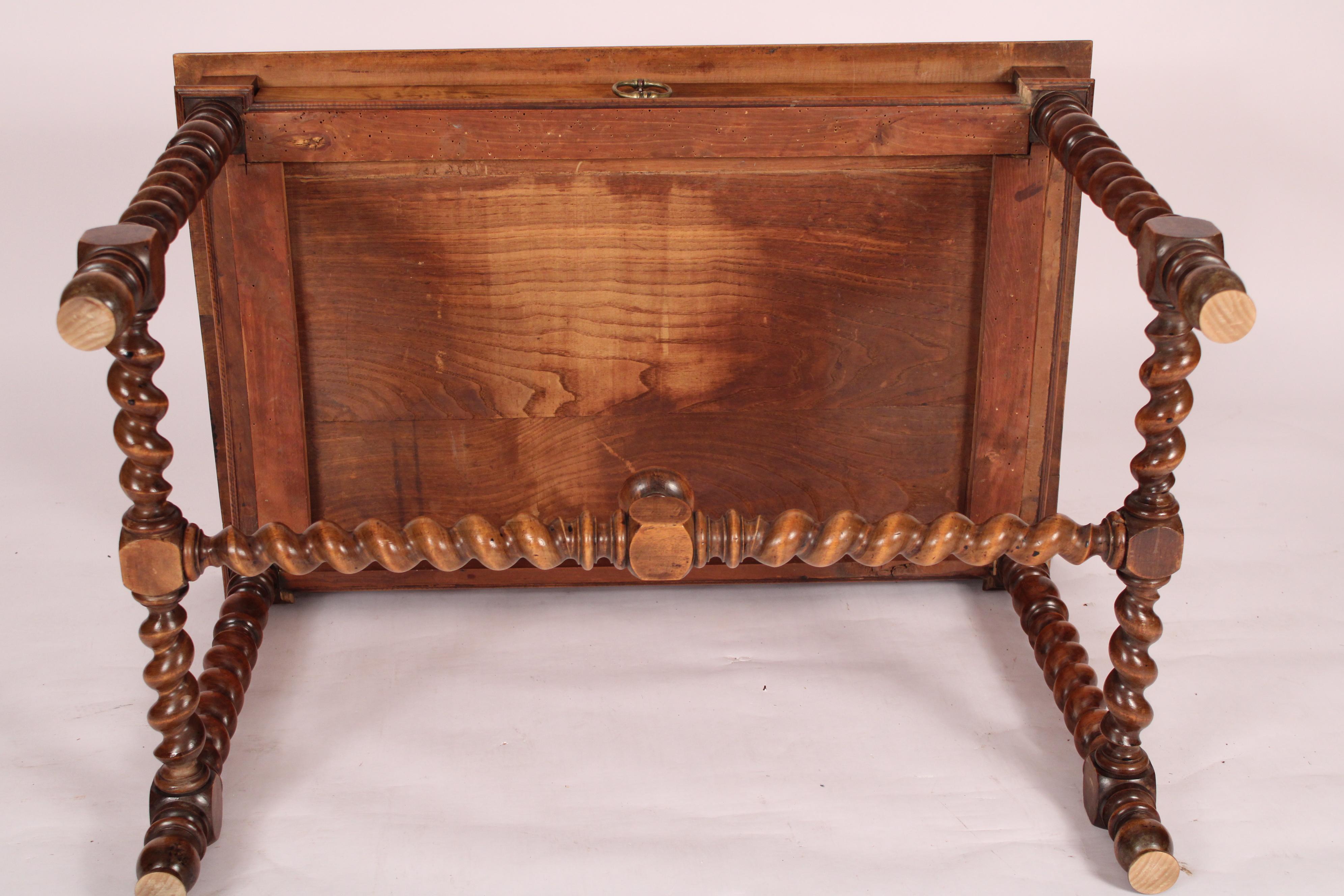 Antique Louis XIV Style Walnut Writing Table For Sale 8