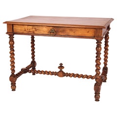 Antique Louis XIV Style Walnut Writing Table