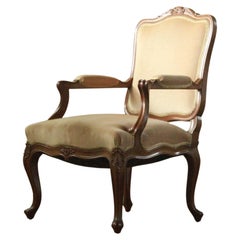 Antique Louis XV 18th century Lounge Chair, French