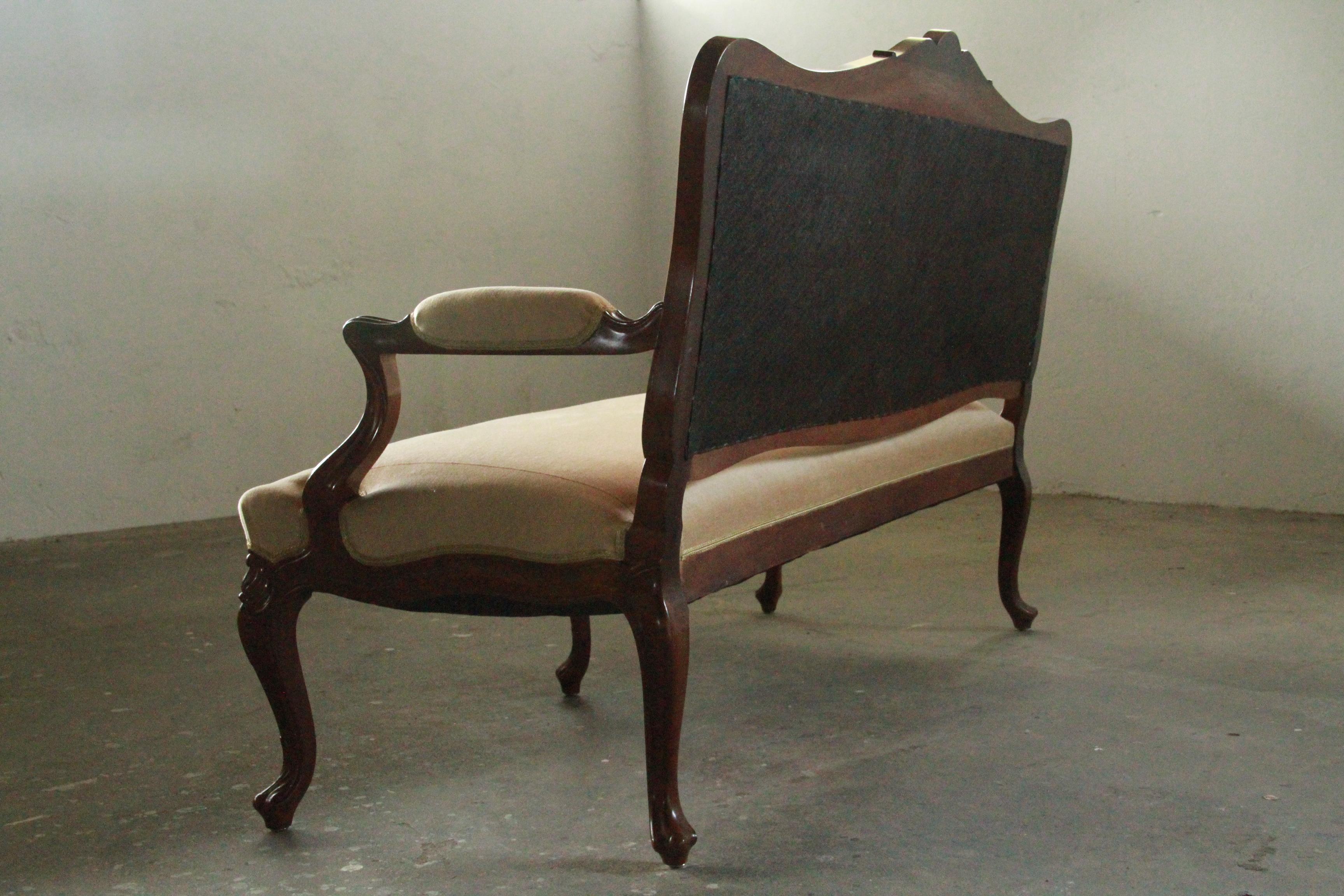 Canapé ancien Louis XV 18ème siècle, français en vente 13